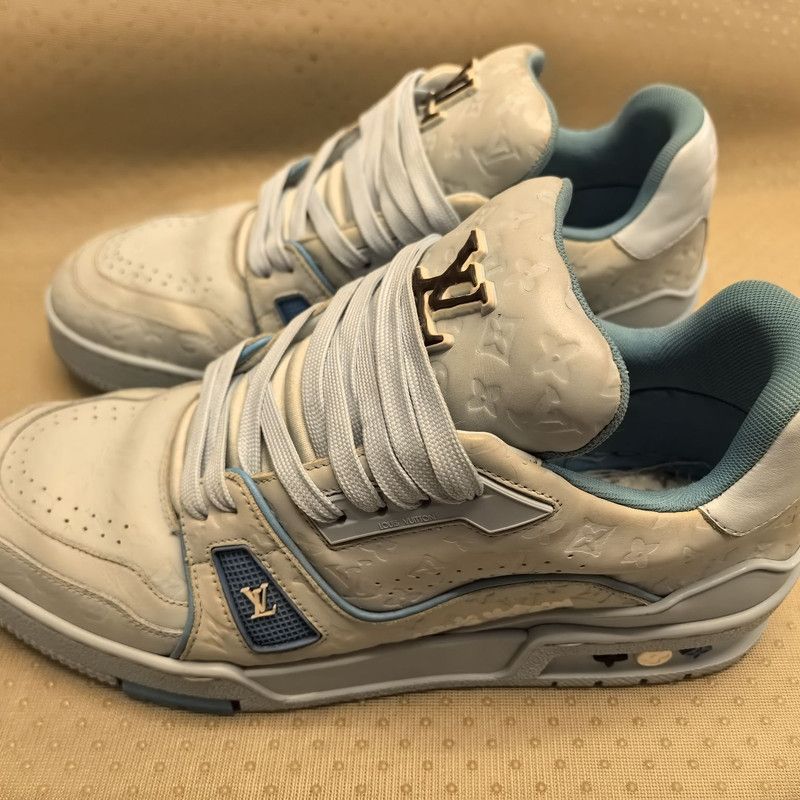 Louis Vuitton Tyler x Louis Vuitton Blue Trainer Sneakers 0079 Size US 8.5 / EU 41-42 - 1 Thumbnail
