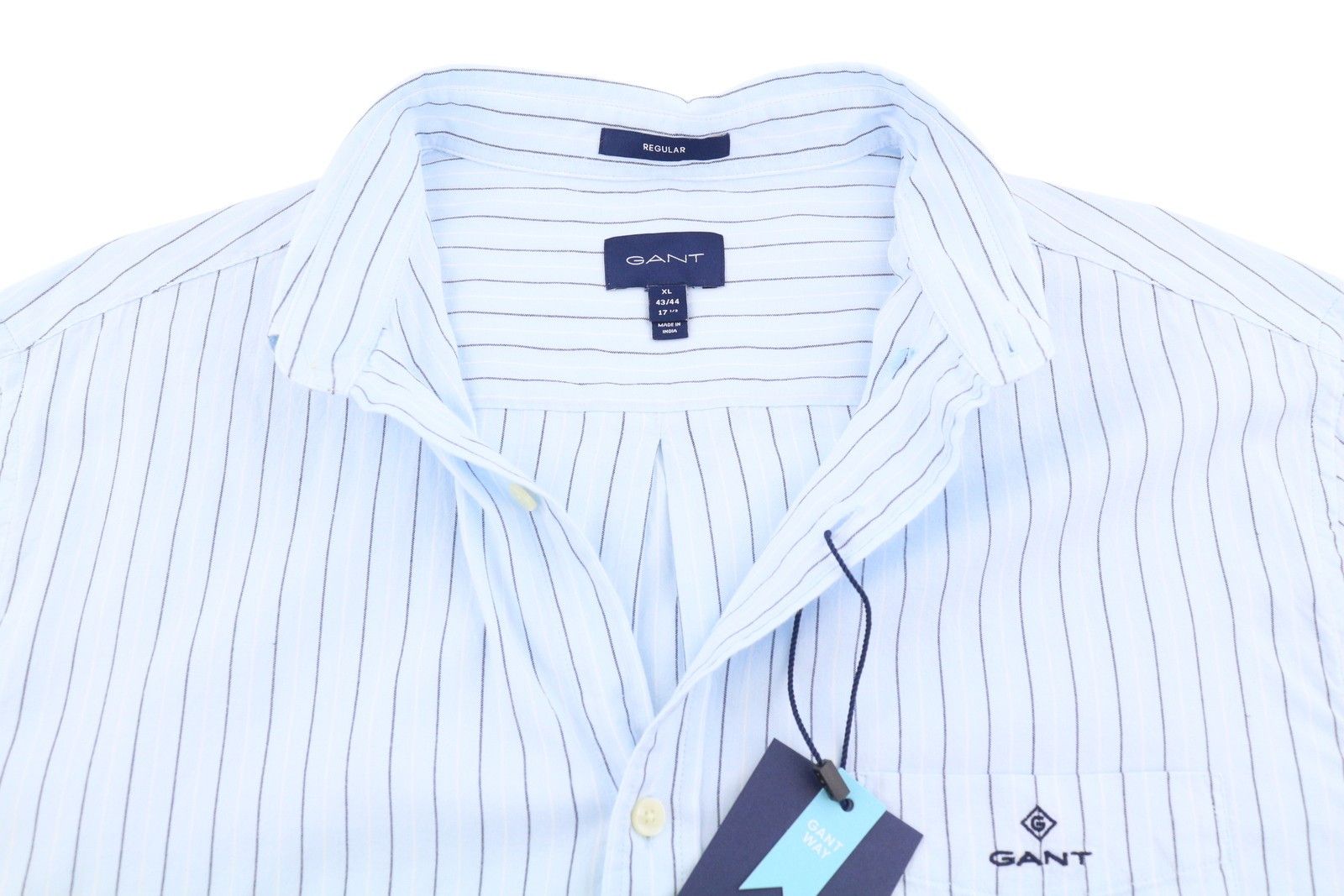 Gant REG OXF STRIPE XL Light Blue Button-Down Shirt 87490 Size US XL / EU 56 / 4 - 4 Thumbnail