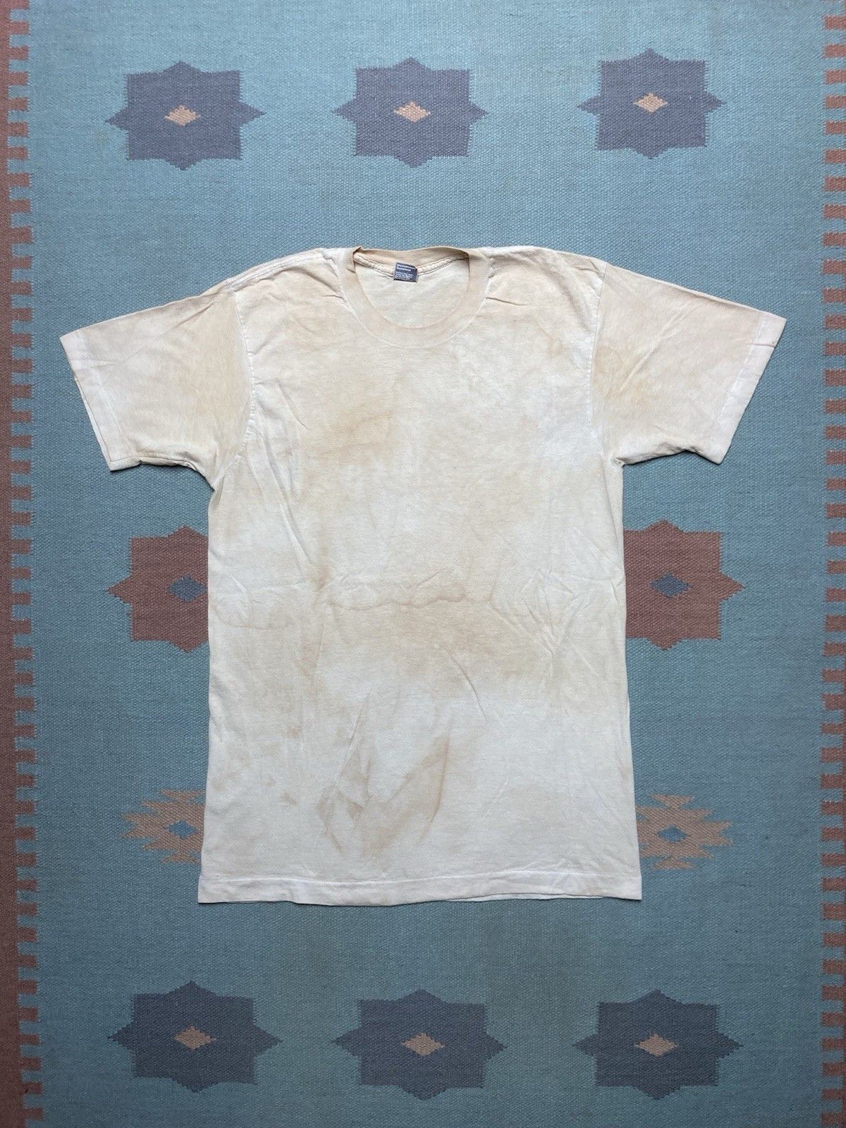 Vintage 80s blank white t shirt BVD grunge soft cotton worn large Size US L / EU 52-54 / 3 - 1 Thumbnail