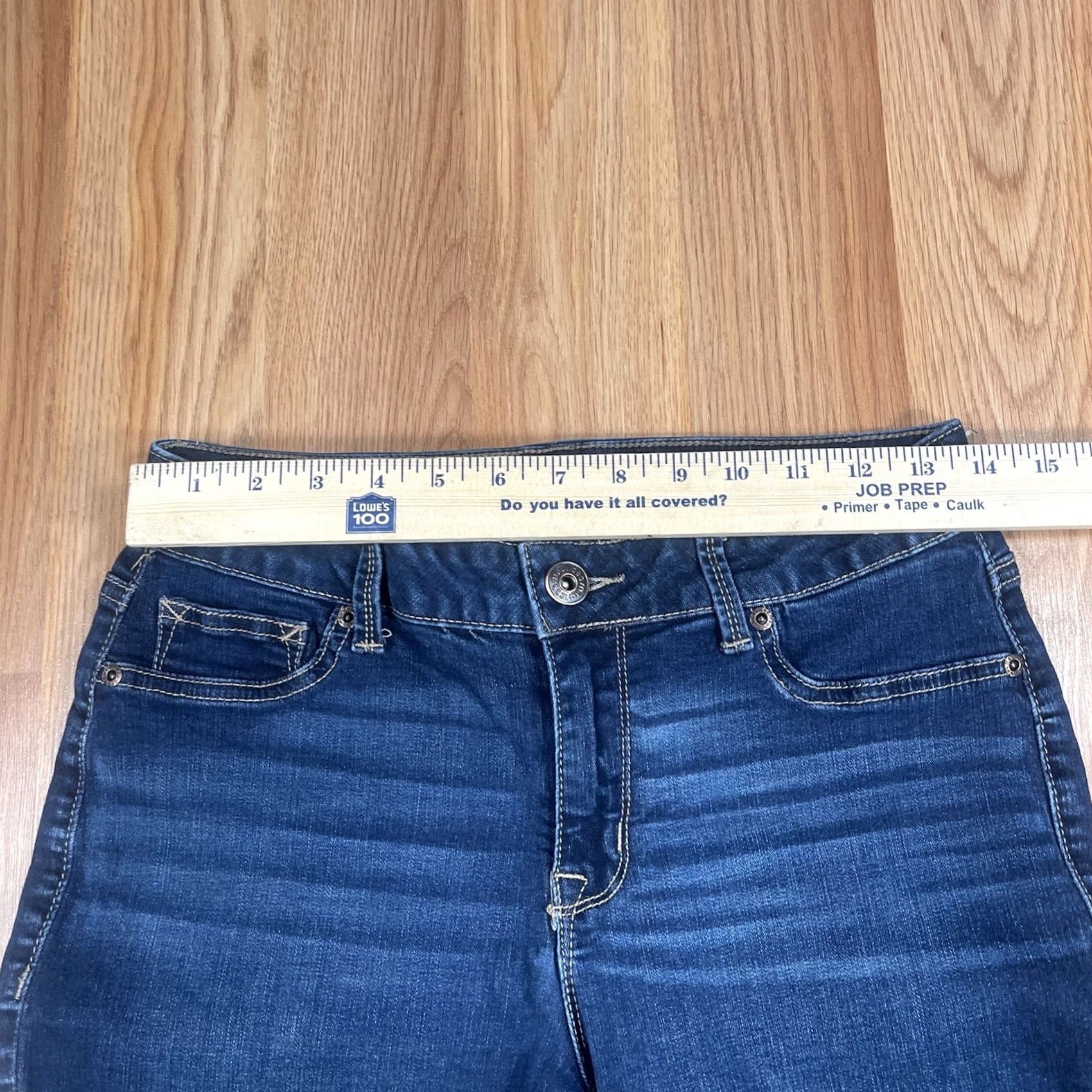 Vintage Maurices Jeans Women’s M Medium Reg Skinny Mid Rise Stretch Blue Denim Pants Size 32" / US 10 / IT 46 - 3 Thumbnail