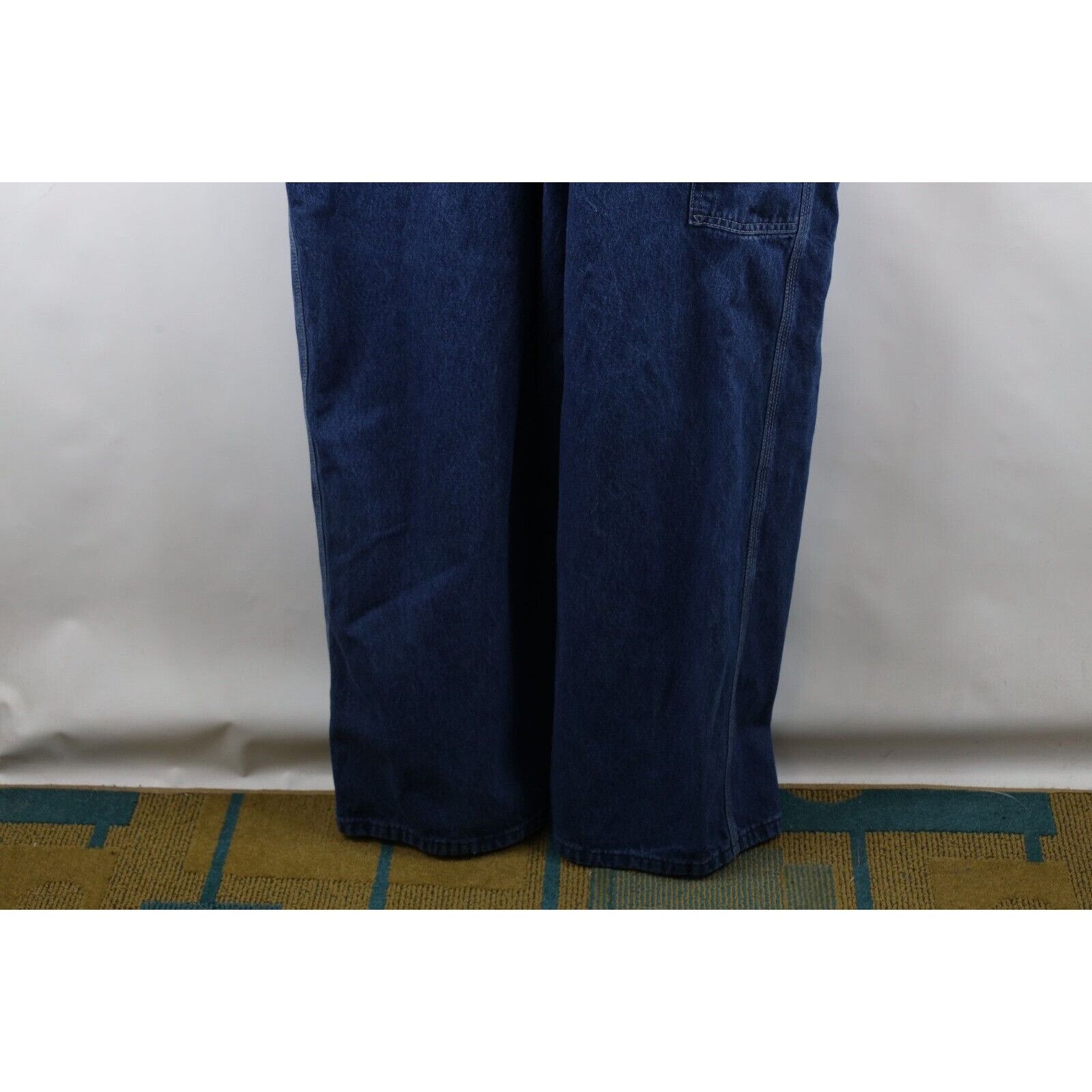 Carhartt × Vintage Vintage 90s Carhartt Distressed Spell Out Denim Overalls Size US 42 / EU 58 - 16 Thumbnail