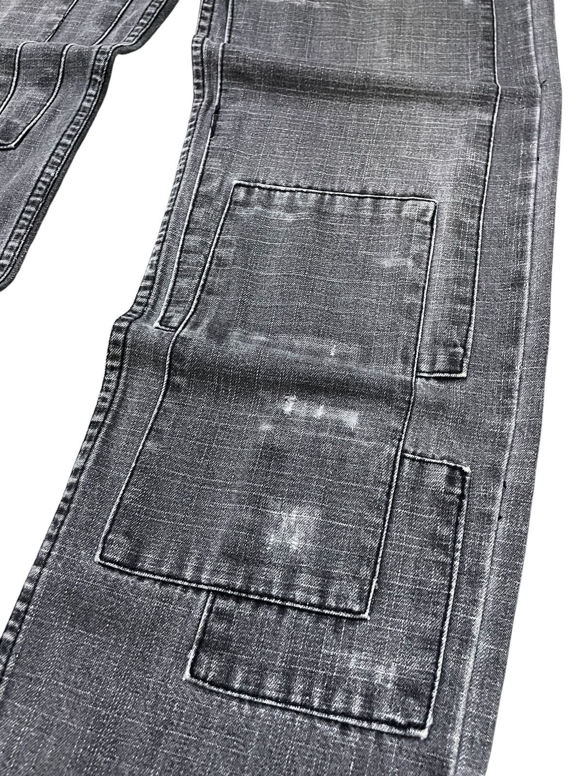 5351 POUR LES HOMMES × GOSTAR DE FUGA × Japanese Brand Nylaus 0125 Japan Patchwork Reconstructed Denim Jeans Size US 32 / EU 48 - 8 Thumbnail