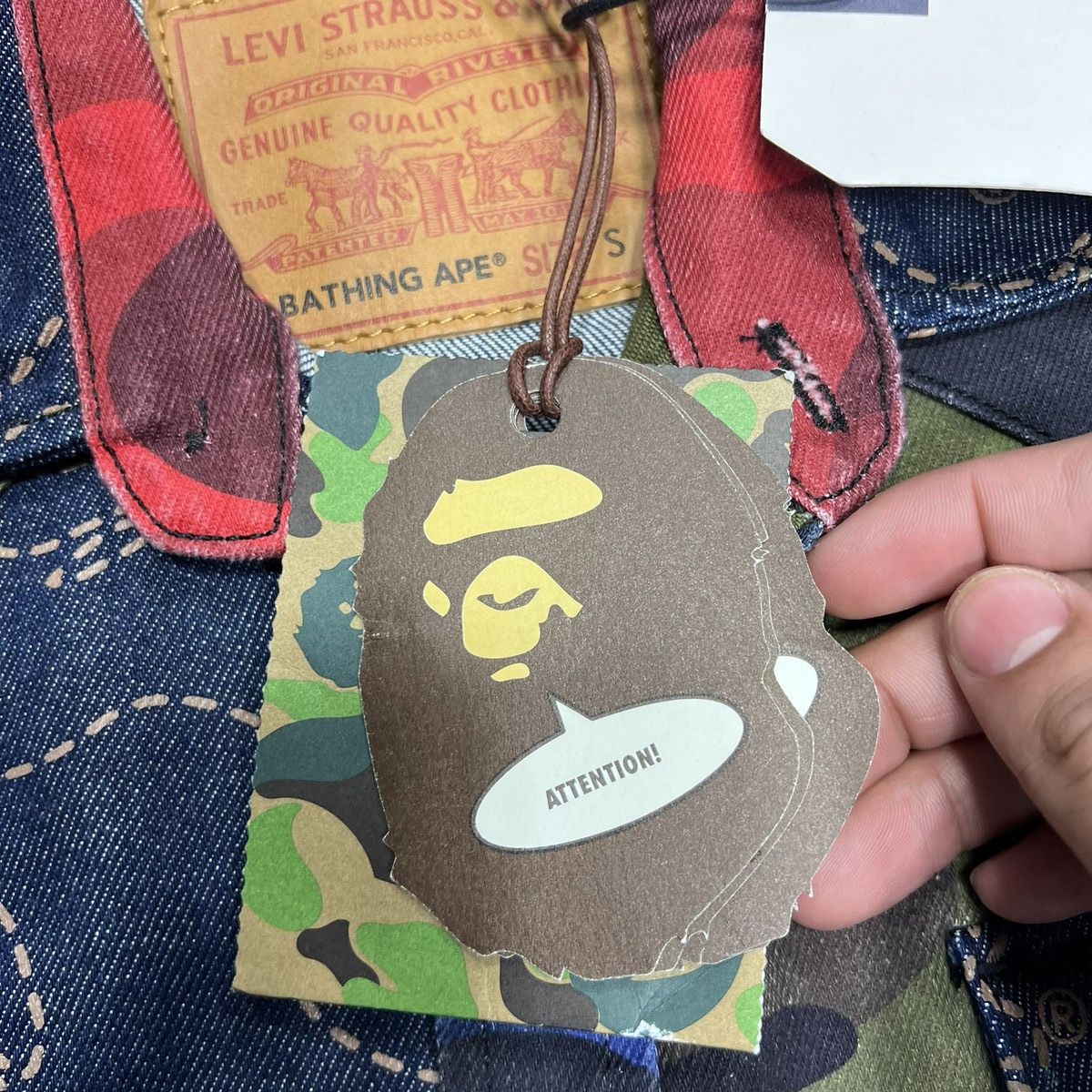 Bape × Levi's Levi x BAPE trucker button up Size US S / EU 44-46 / 1 - 6 Thumbnail