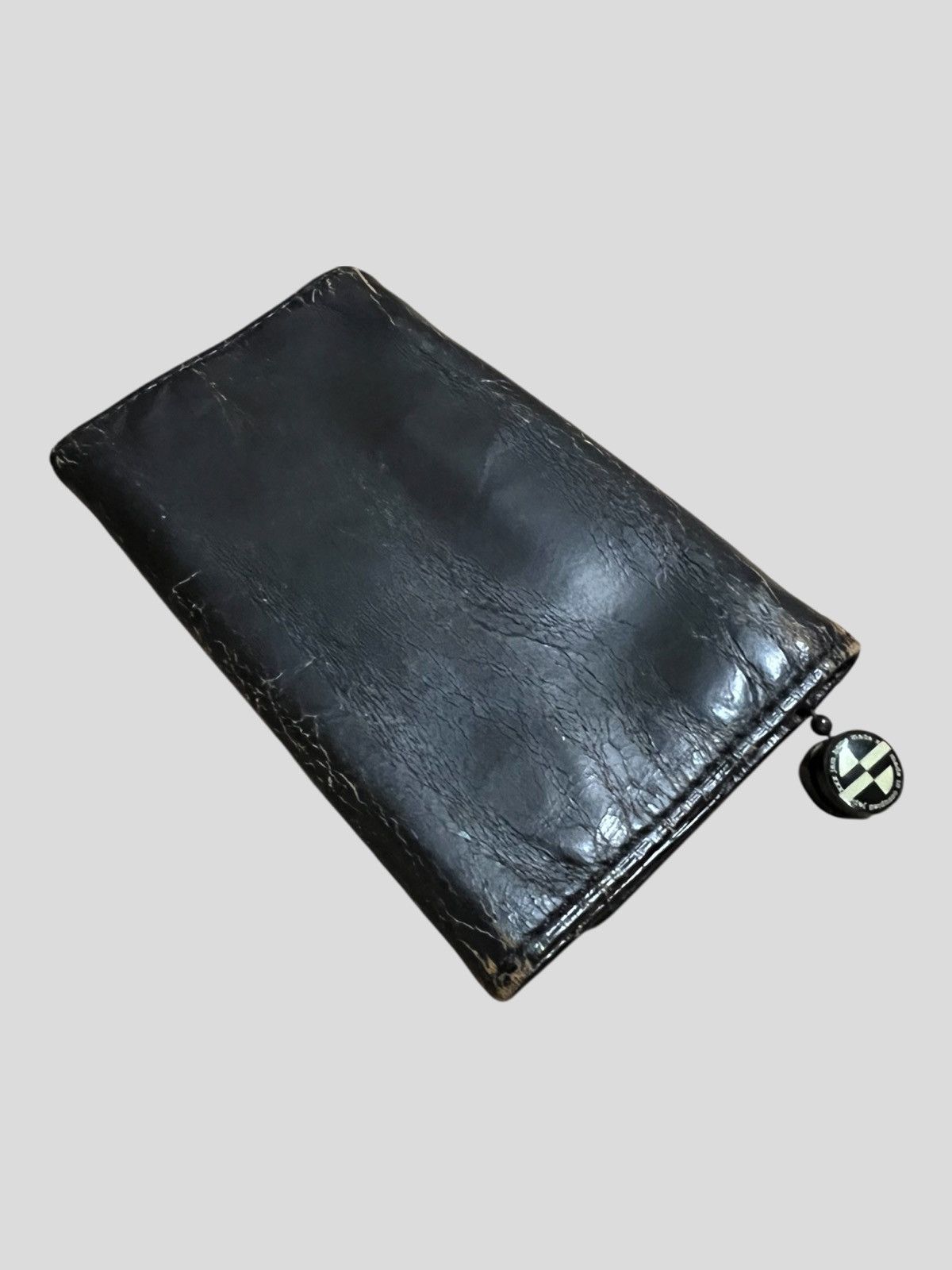 Jam Home Made Jam Home Made 4NK Trick Mini Broken Leather Trifold Wallets Size ONE SIZE - 3 Thumbnail