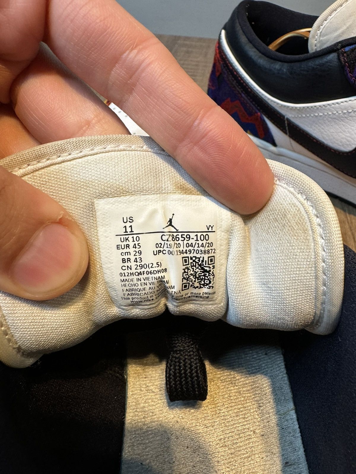 Jordan Brand Nike Air Jordan 1 Dunks Low Se Nothing But The Net. Size 11 Size US 11 / EU 44 - 8 Thumbnail