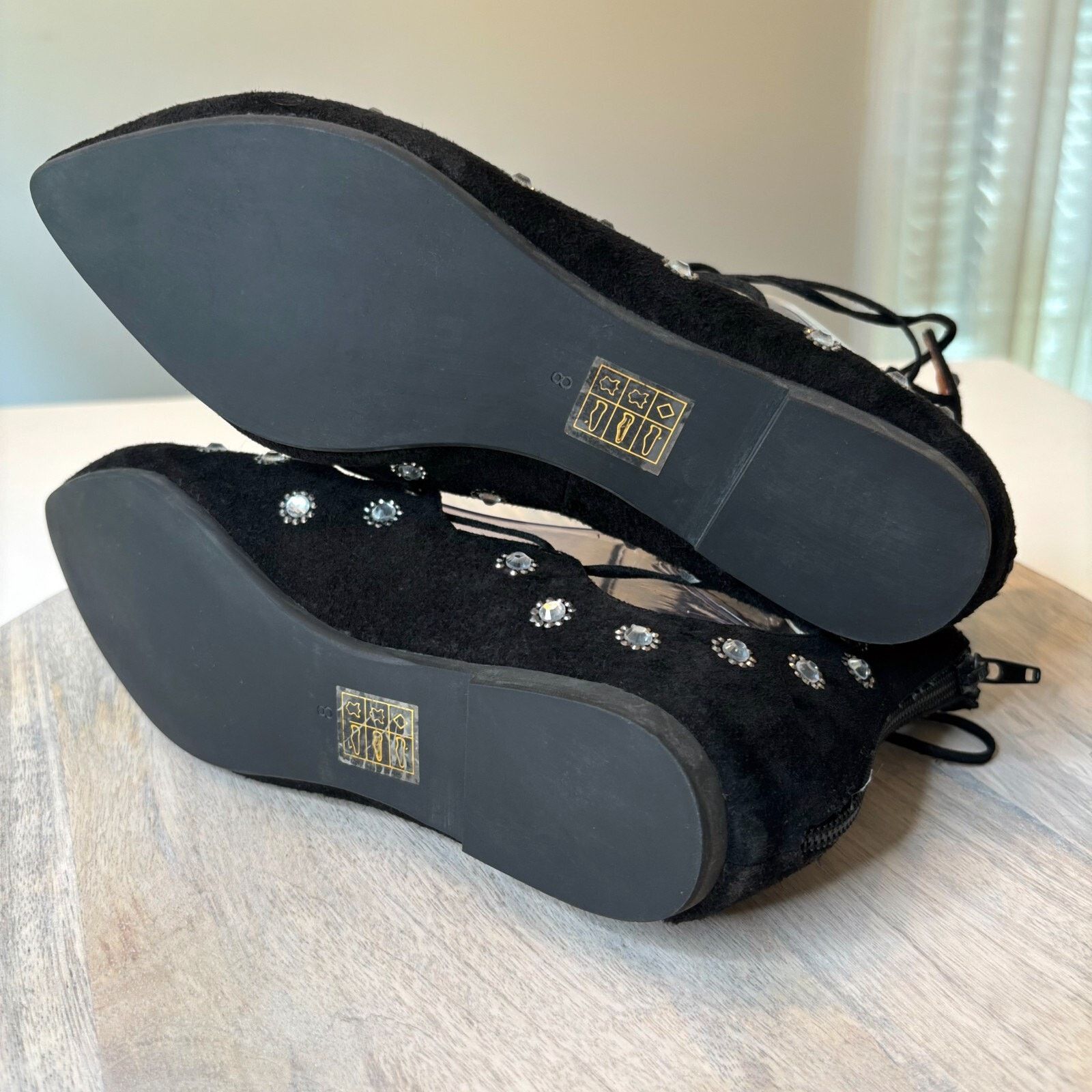 Free People Jeffrey Campbell Free People Sparkle Black Suede Pumps Sz 8 Size US 8 / IT 38 - 12 Thumbnail