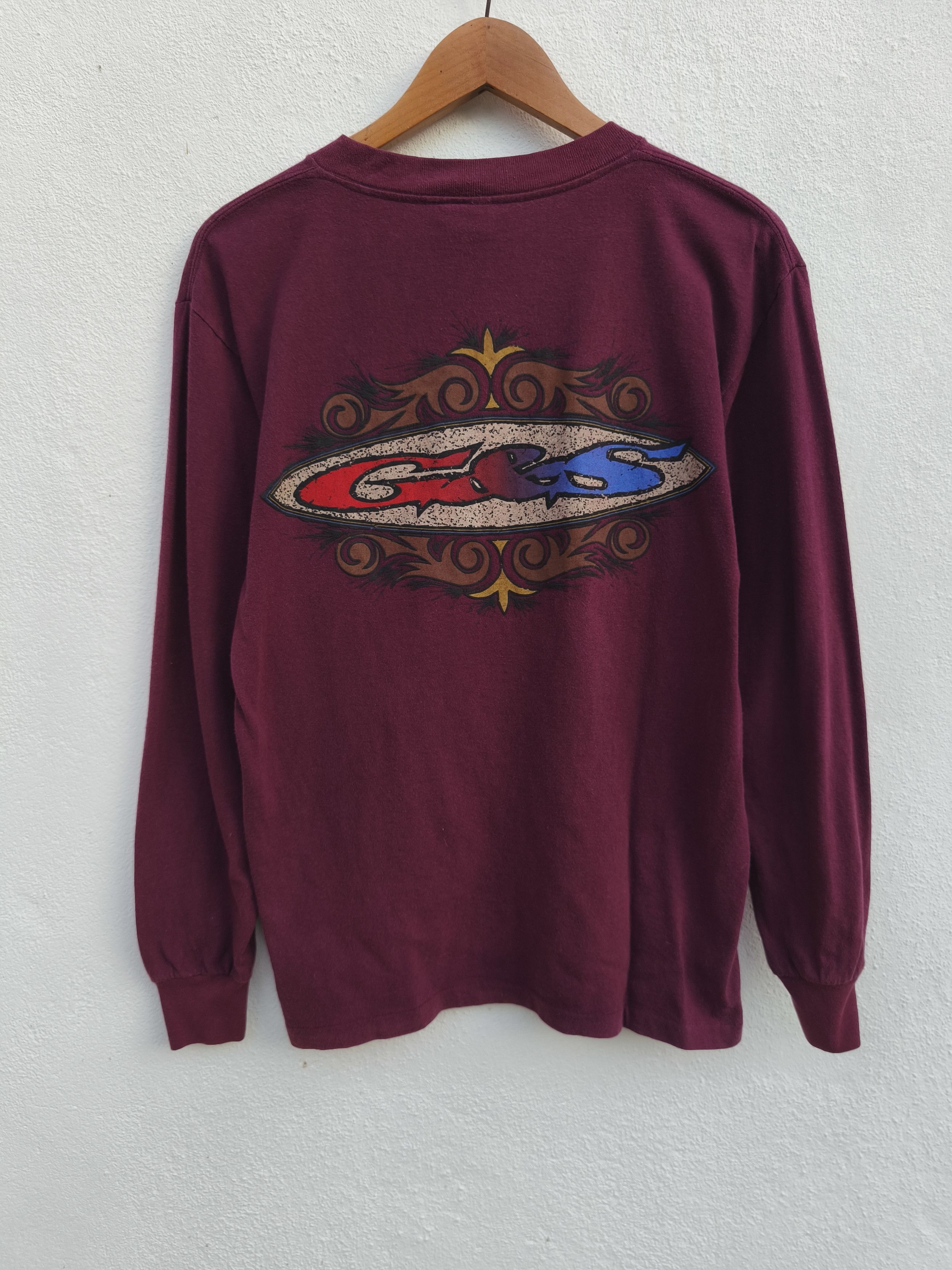 Gordon Rush 🔥 Vtg 90s Gordon And Smith t shirt long sleeve streetwear Size US M / EU 48-50 / 2 - 2 Thumbnail