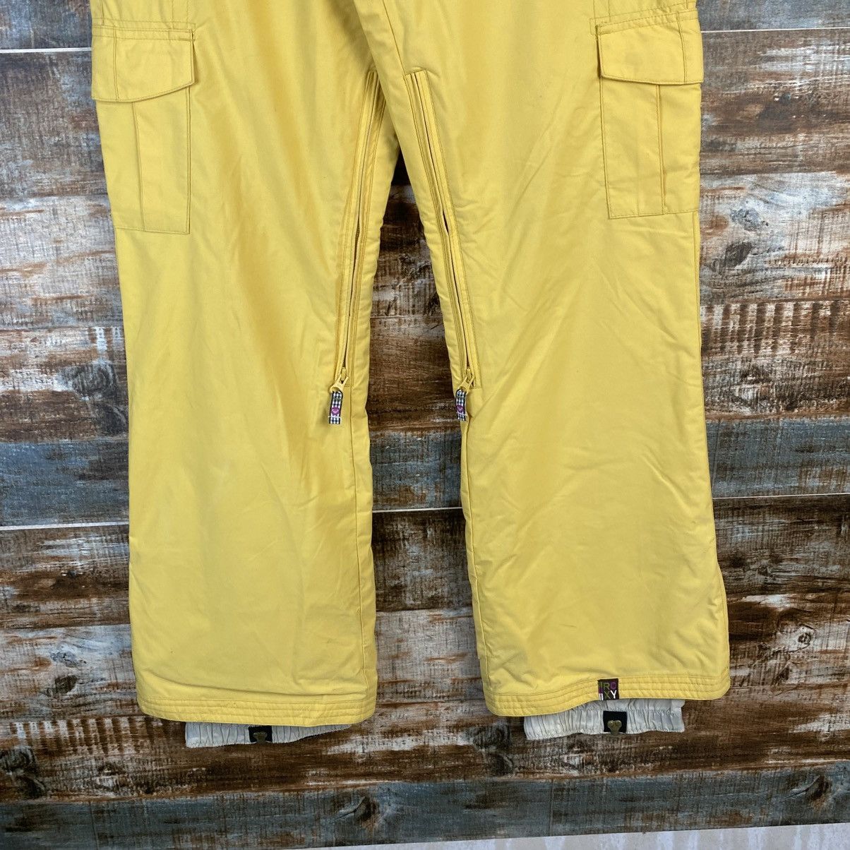 Japanese Brand DL Roxy Winter Sport Yellow Pants #C1123 Size 26" / US 2 / IT 38 - 6 Thumbnail