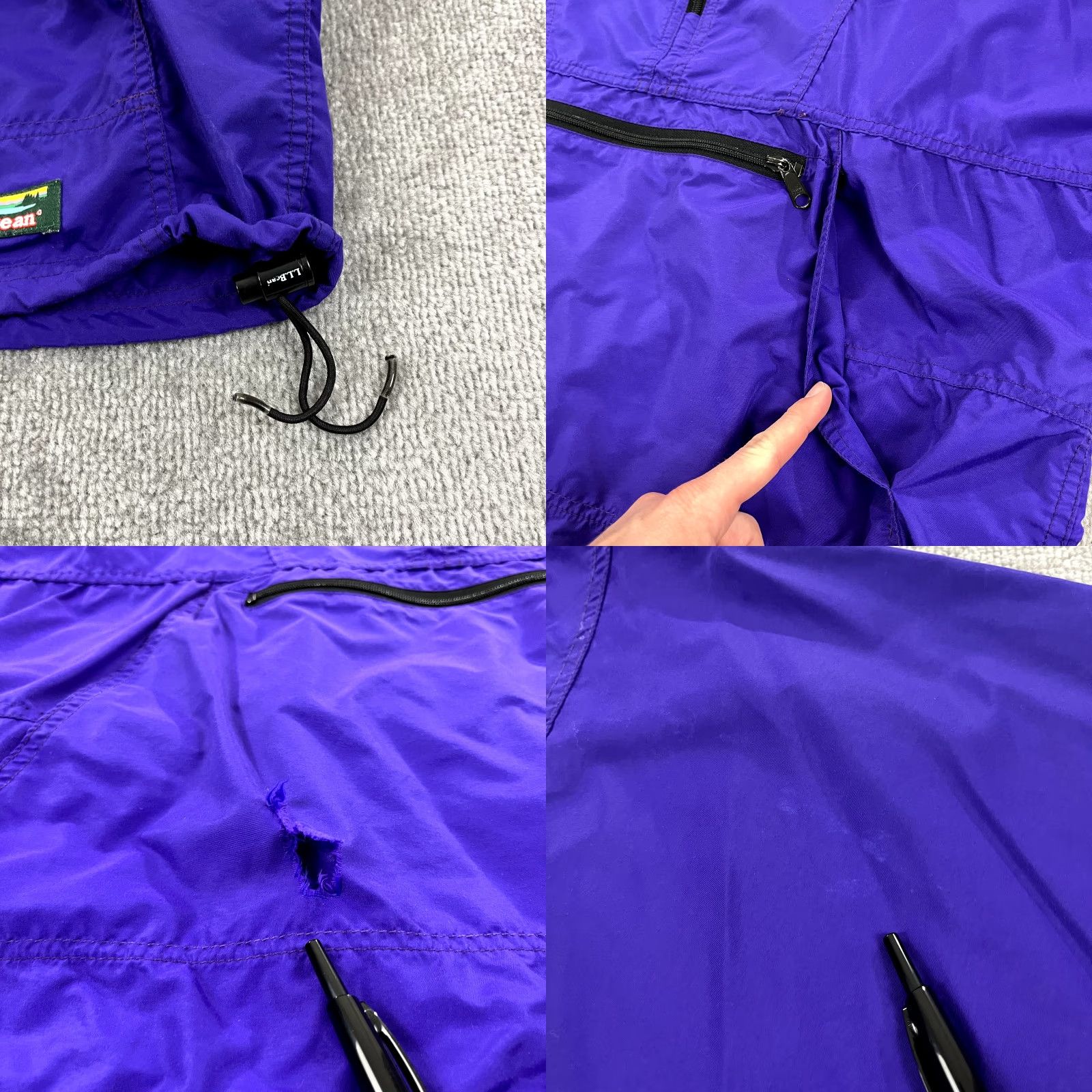 Vintage VINTAGE LL BEAN Jacket Women L Purple Windbreaker 1/2 Zip Hooded Anorak USA Size L / US 10 / IT 46 - 8 Thumbnail