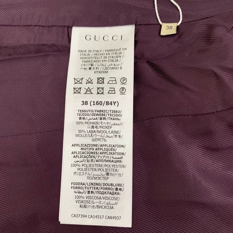 Gucci Gucci Brown striped horsehair lapel single-breasted cloak s Size XS / US 0-2 / IT 36-38 - 6 Thumbnail