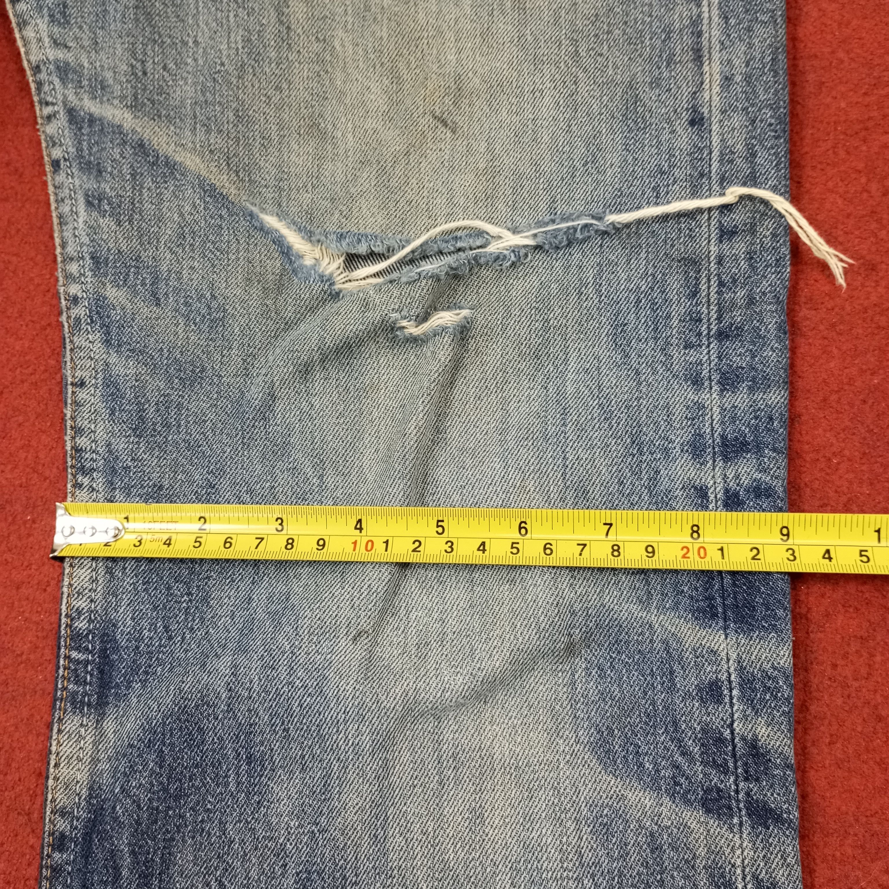 Levi's Levis 501 Streetwear Style Distressed Jeans c235n18 Size US 30 / EU 46 - 10 Thumbnail