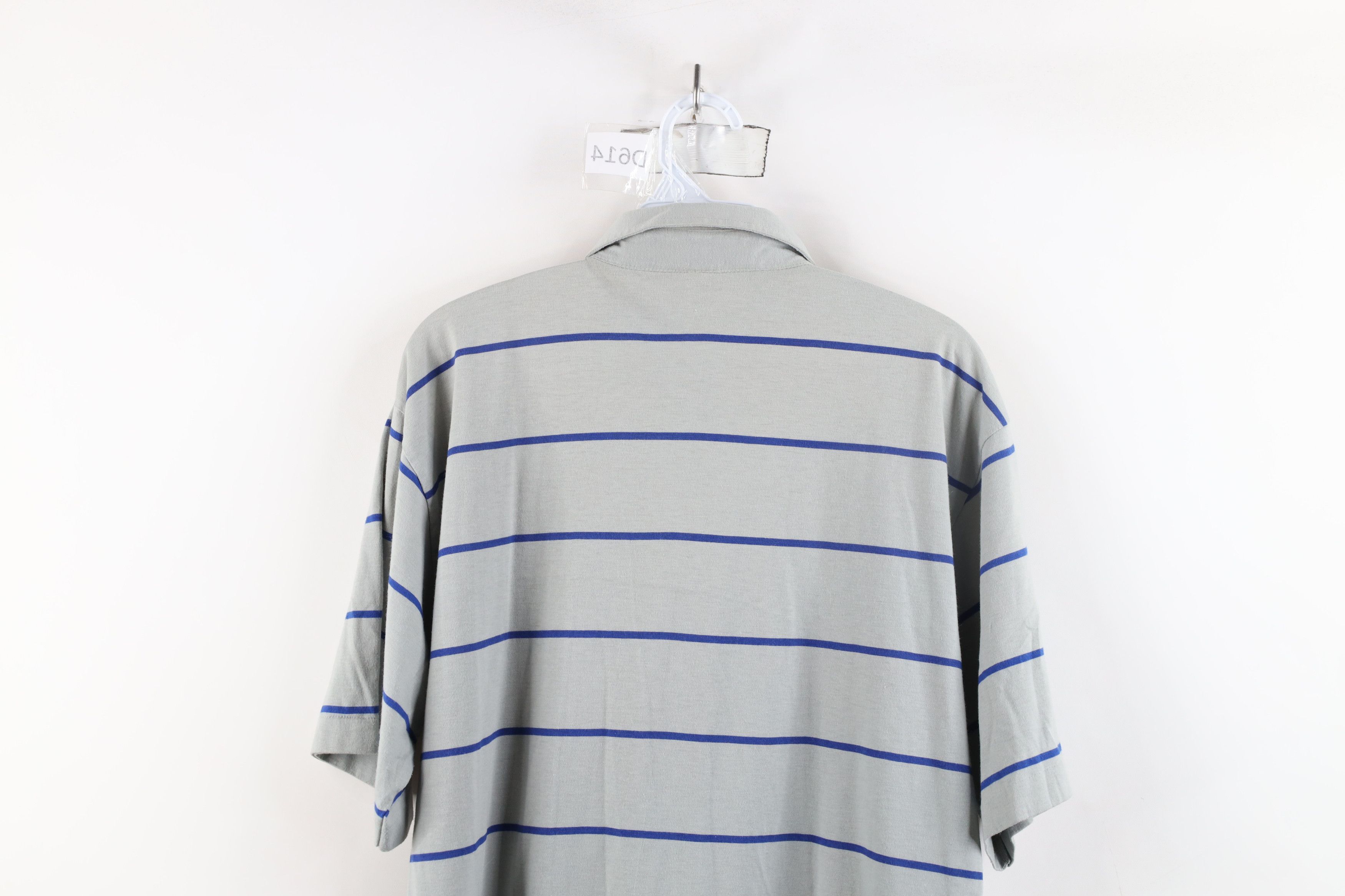 Vintage Vintage 90s Streetwear Striped Knit Collared Golf Polo Shirt Size US L / EU 52-54 / 3 - 10 Thumbnail