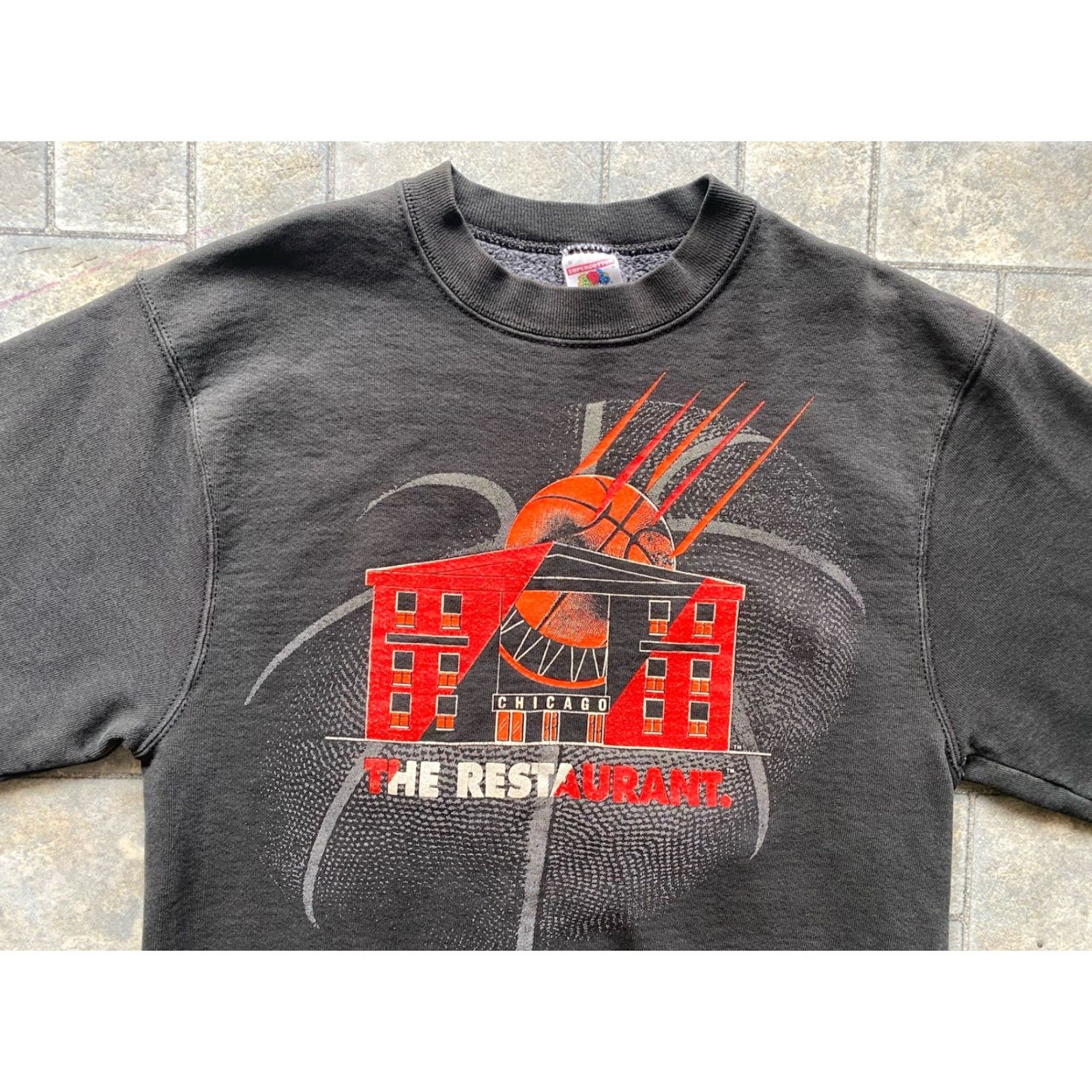 Fruit Of The Loom VINTAGE Michael Jordan's The Restaurant Chicago Sweatshirt Men’s Small 90s Black Mens S Pullover Sweatshirt Fruit of the Loom Size US S / EU 44-46 / 1 - 5 Thumbnail