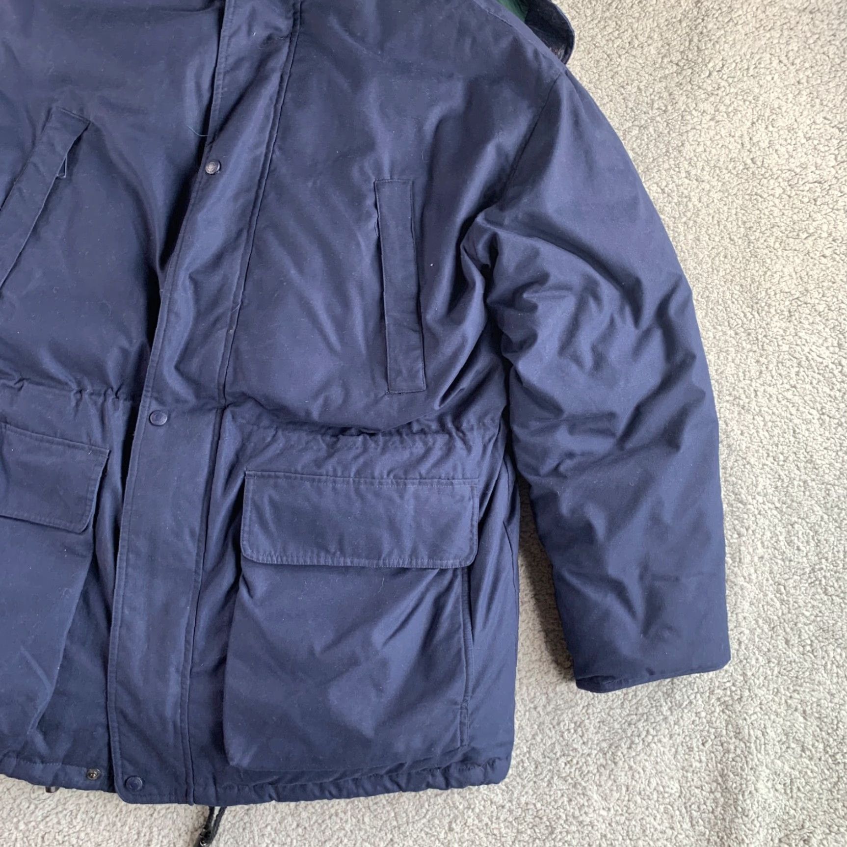 Eddie Bauer Eddie Bauer Jacket Mens Large Blue Goose Down Insulated Parka Hooded Heavy Coat Size US L / EU 52-54 / 3 - 6 Thumbnail