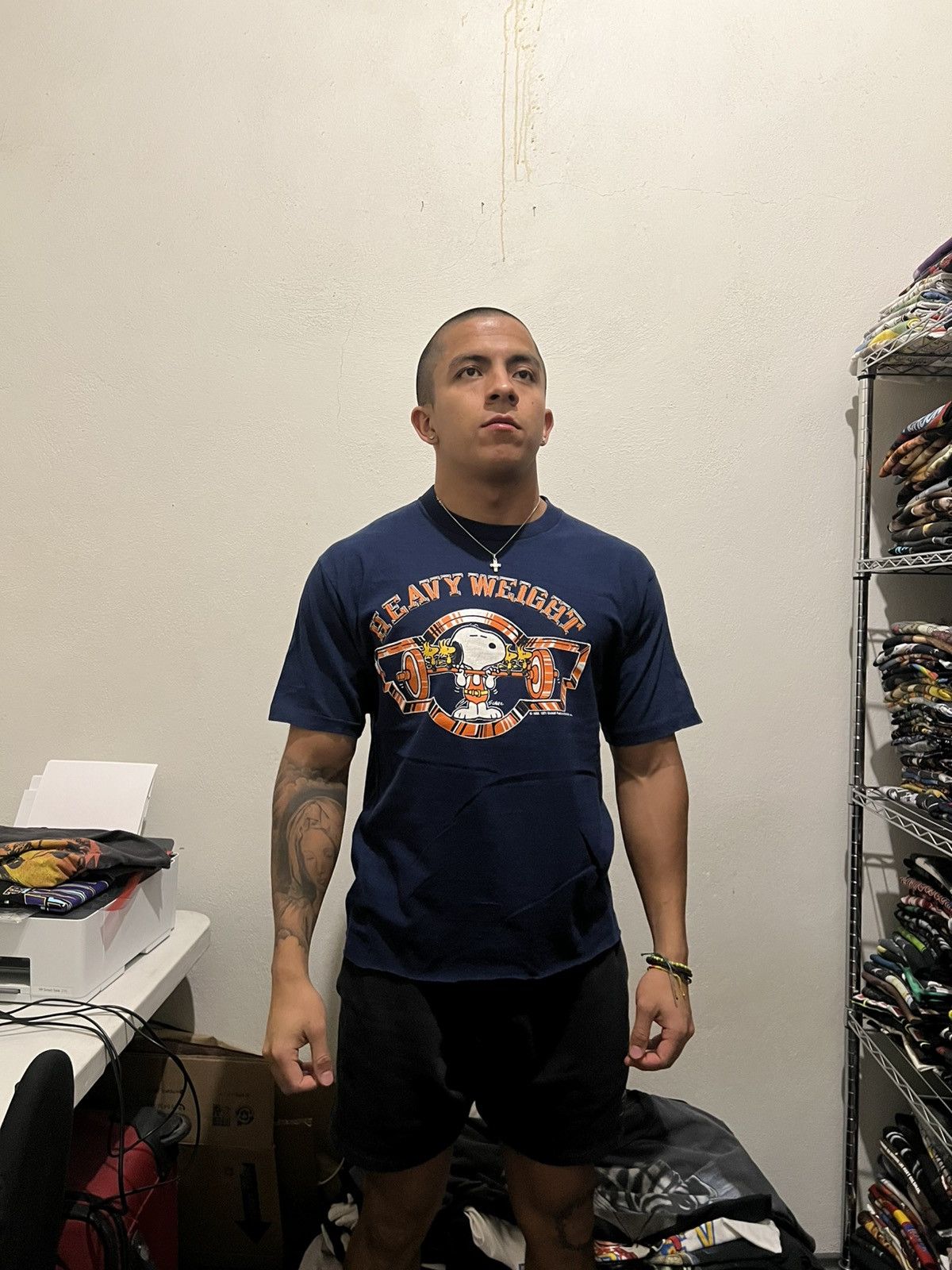 Peanuts 90s Snoopy Heavyweight GYM Single Stitch Schulz Tee Size US L / EU 52-54 / 3 - 2 Thumbnail