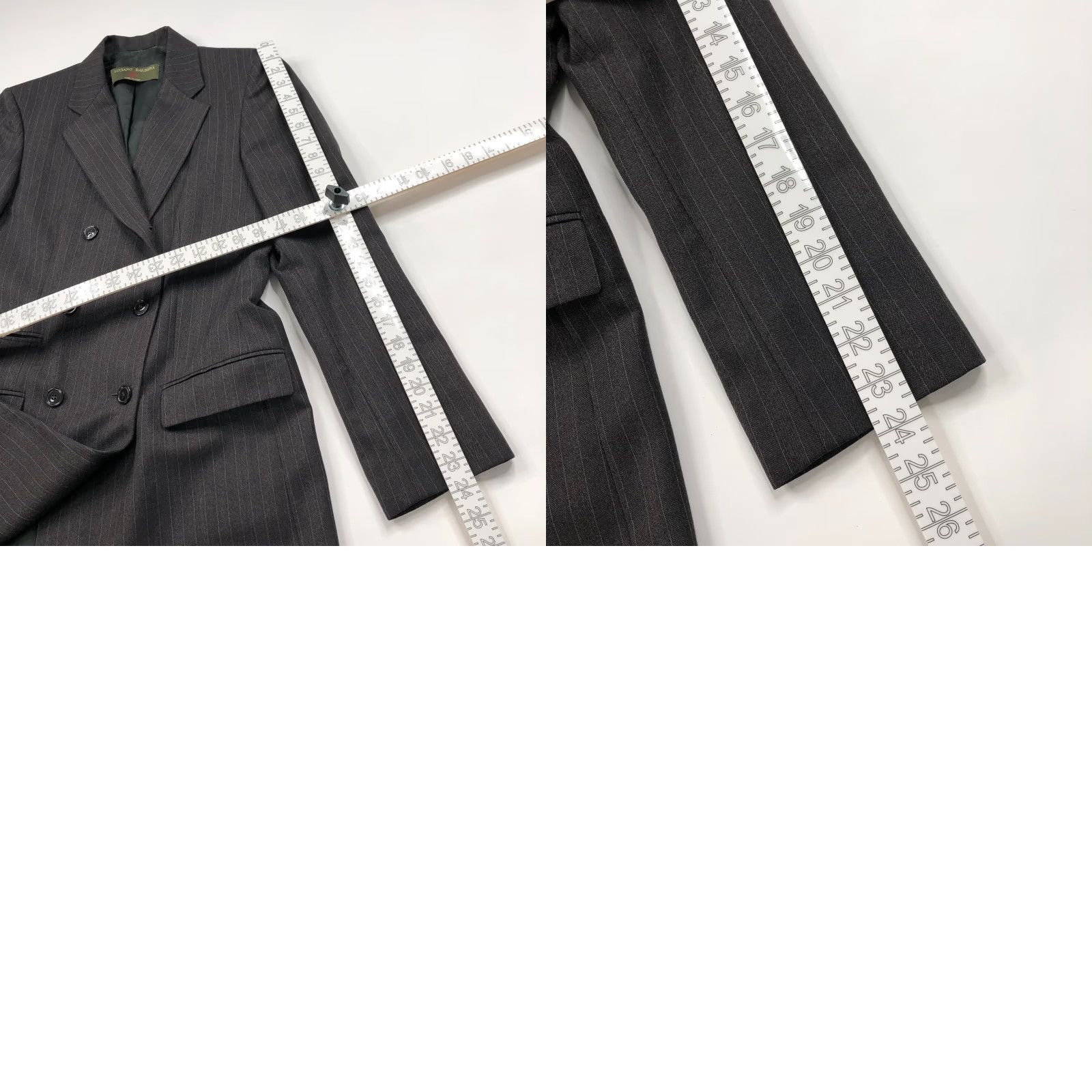 Doublet Luciano Barbera Blazer Wool Striped Brown Gray MINT Size M / US 6-8 / IT 42-44 - 9 Thumbnail