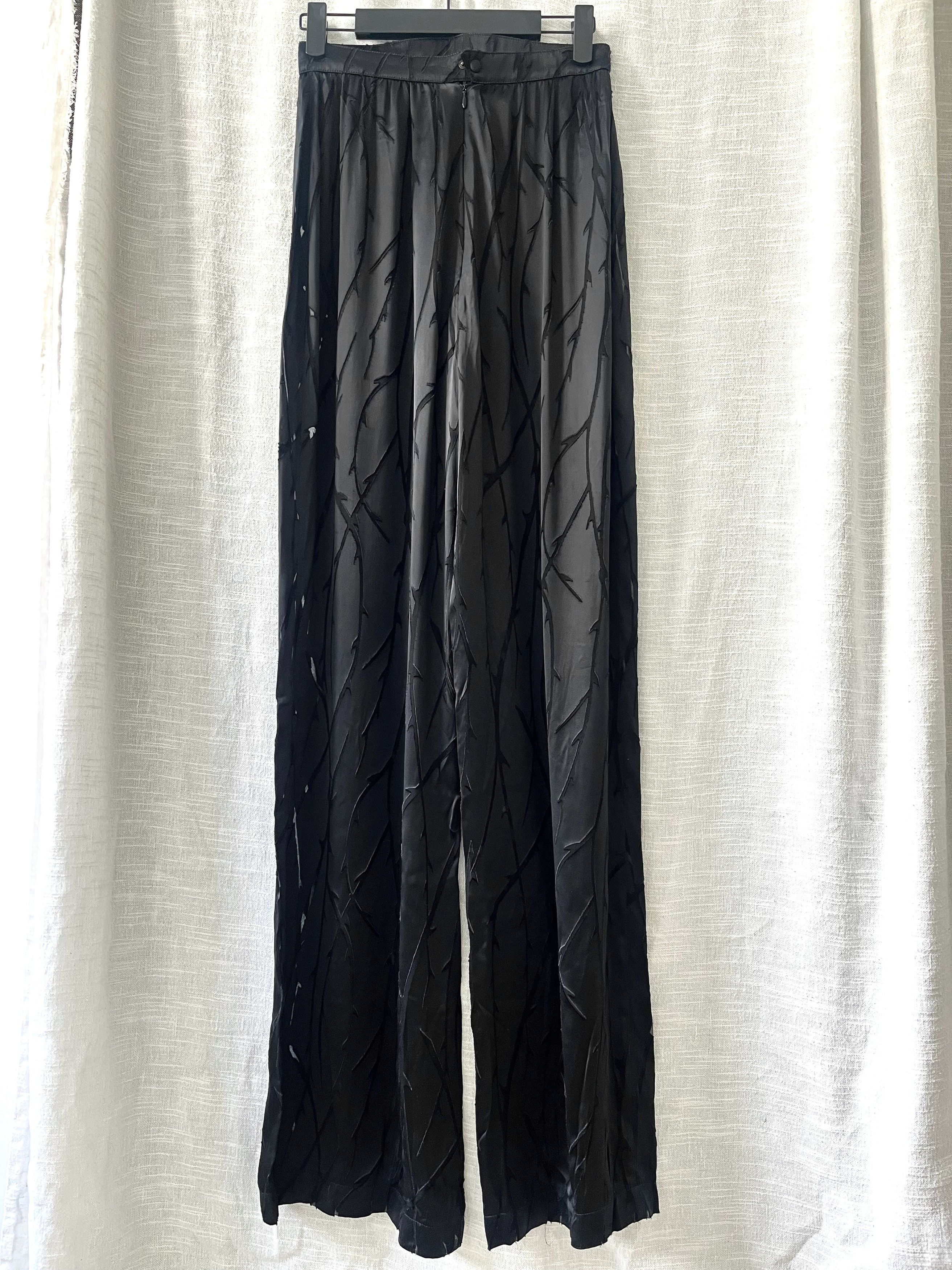 Thierry Mugler Thierry Mugler 1998 Croisière Prototype Silk Pants Size 26" / US 2 / IT 38 - 1 Thumbnail