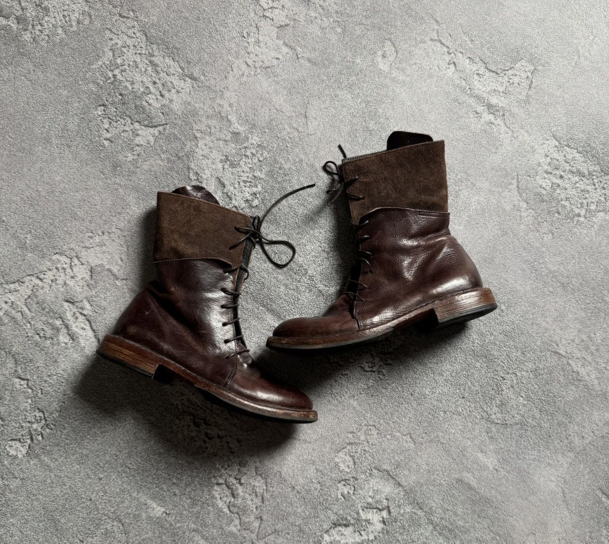 MoMA MOMA 37 brown leather Avantgarde shoes boots casual designer Size US 7 / IT 37 - 4 Thumbnail