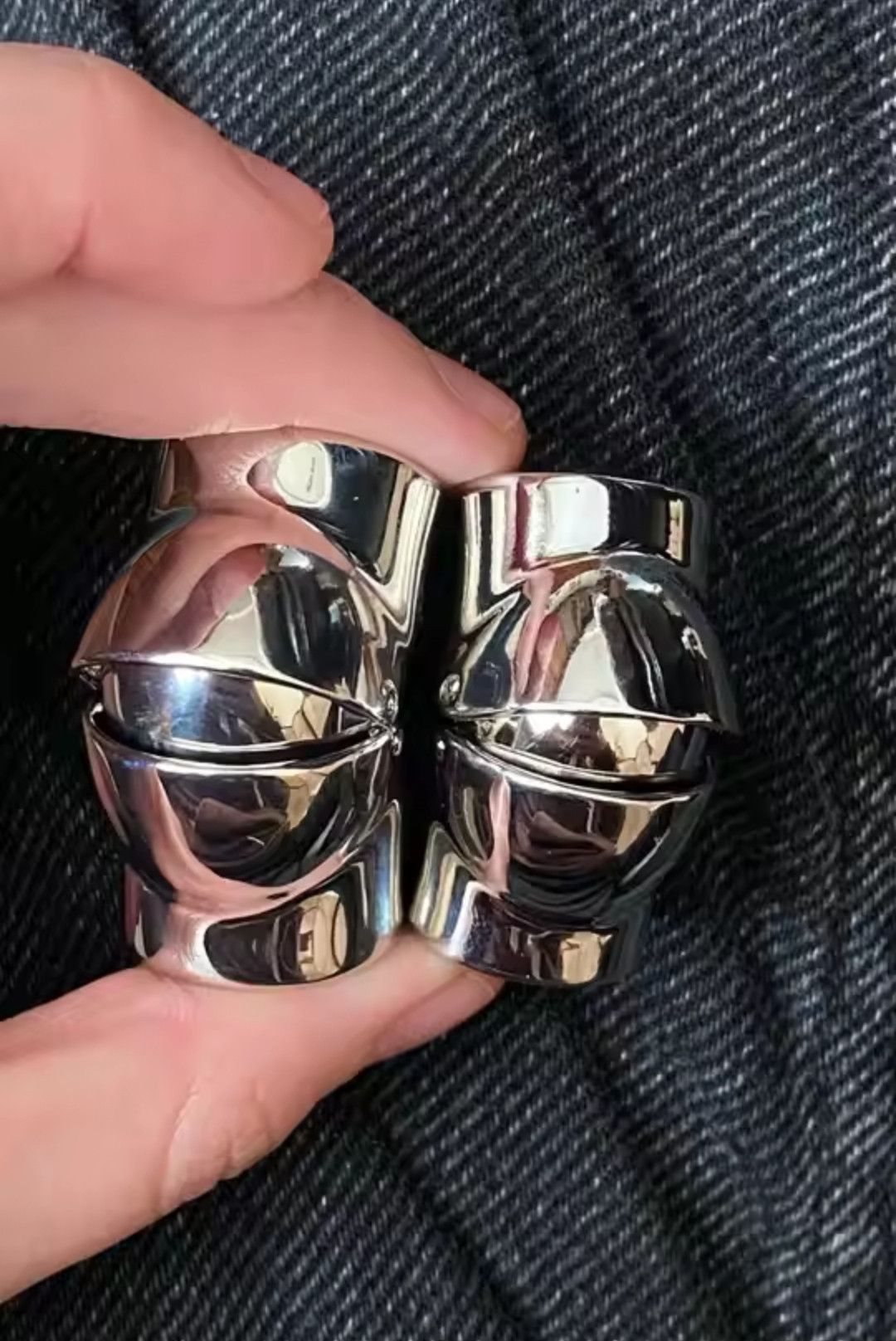 Jewelry Punk Y2K Aesthetic Ring Size 8 Size ONE SIZE - 2 Thumbnail