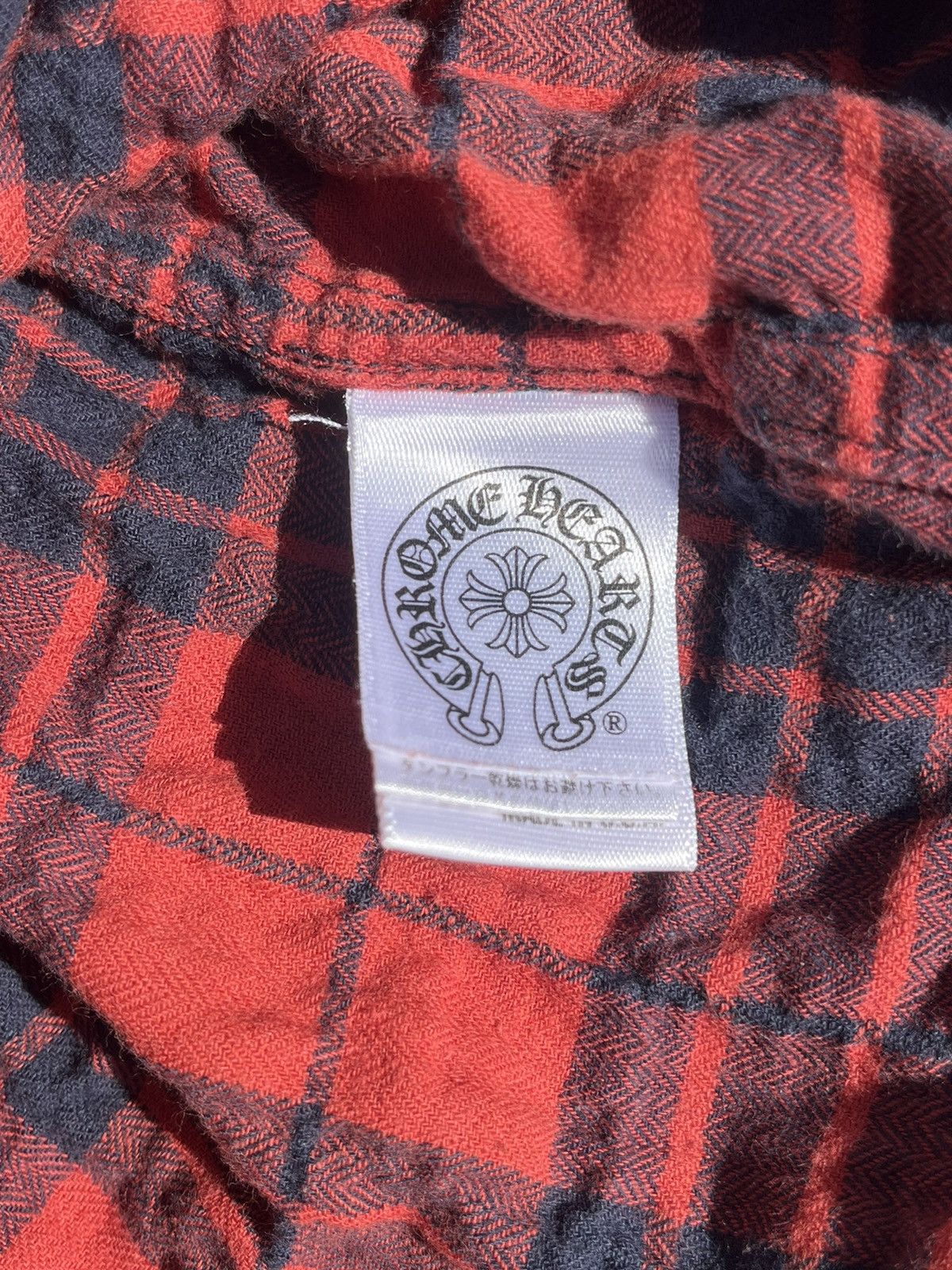 Chrome Hearts Vintage Chrome Hearts Loose Ends Leather Cross Patch Flannel Size US M / EU 48-50 / 2 - 8 Thumbnail
