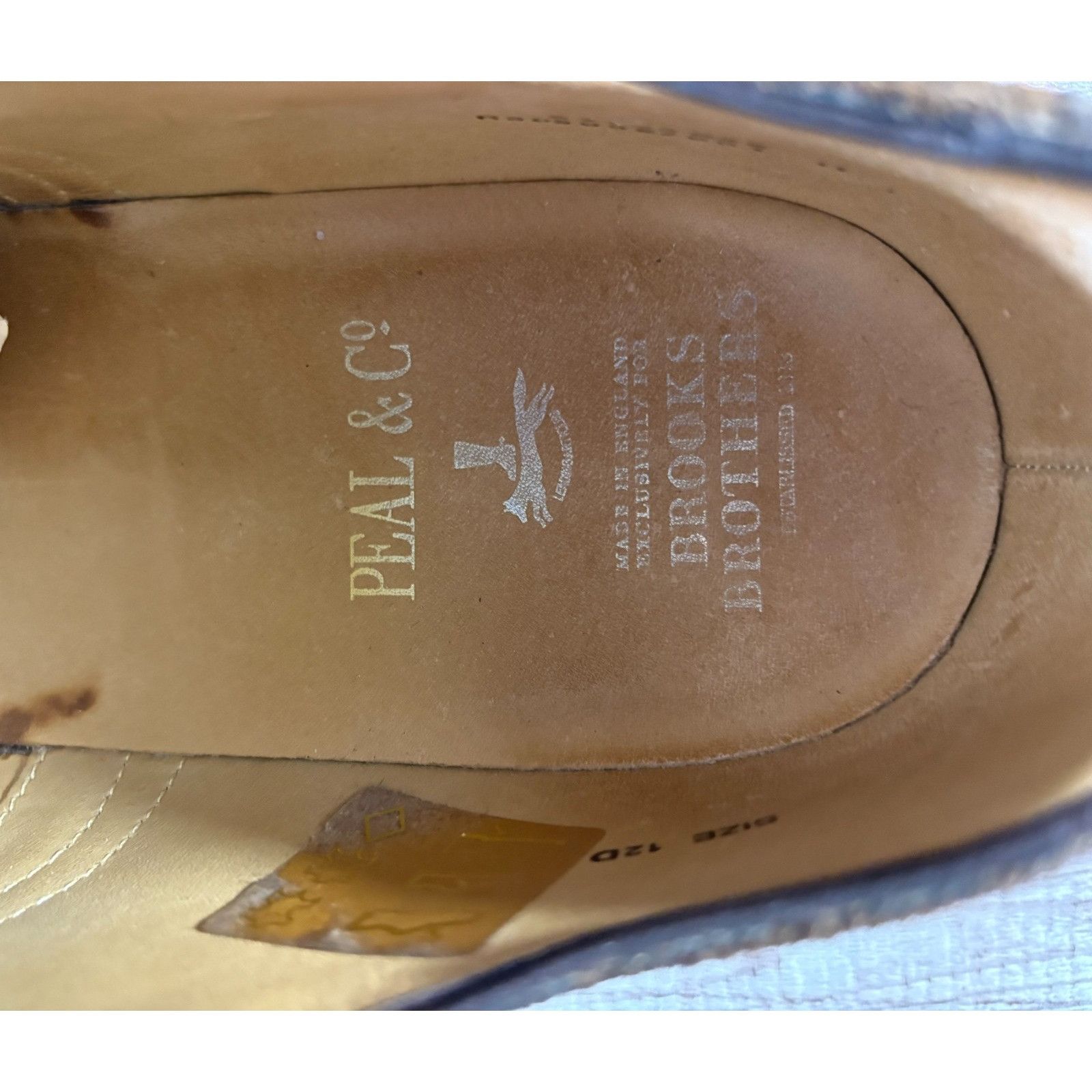 Brooks Brothers Peal Co X Brooks Brothers Suede Wingtip Oxford Shoes Sz 12 D Size US 12 / EU 45 - 8 Thumbnail