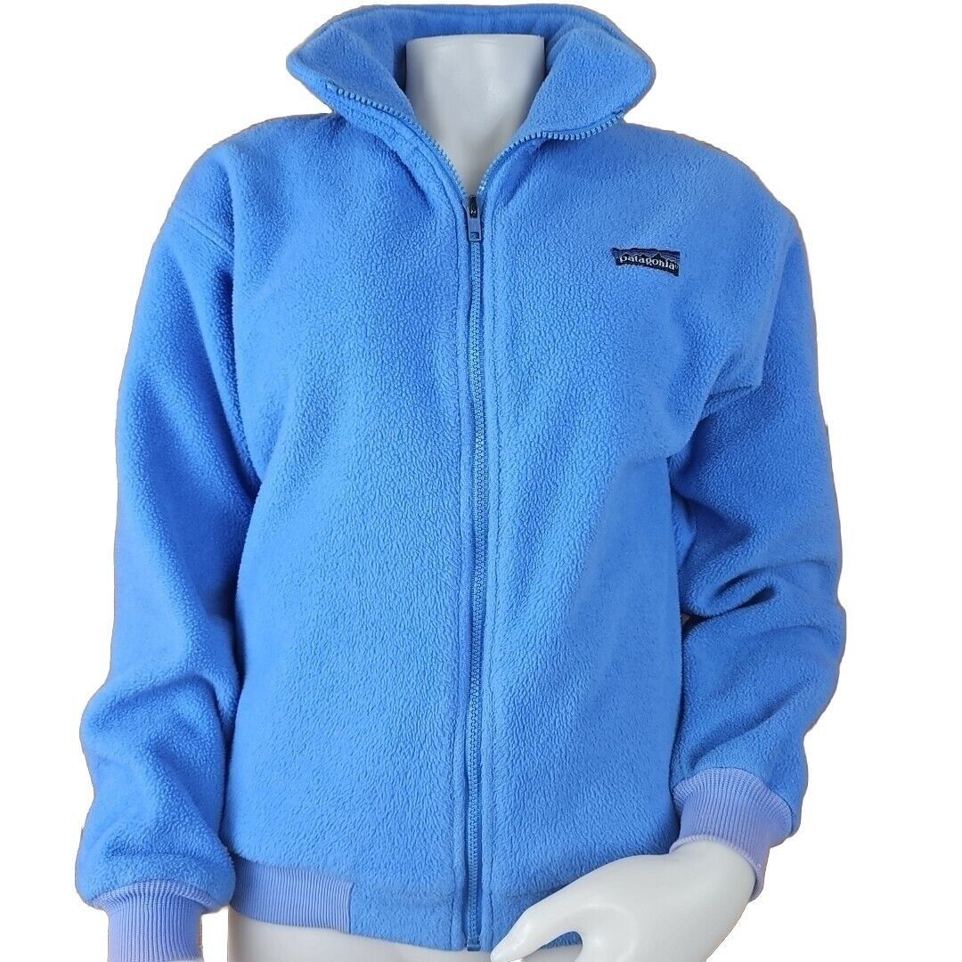 Patagonia Vintage Patagonia Fleece Jacket Mens Sz S Blue High Pile Ful Size S / US 4 / IT 40 - 1 Thumbnail