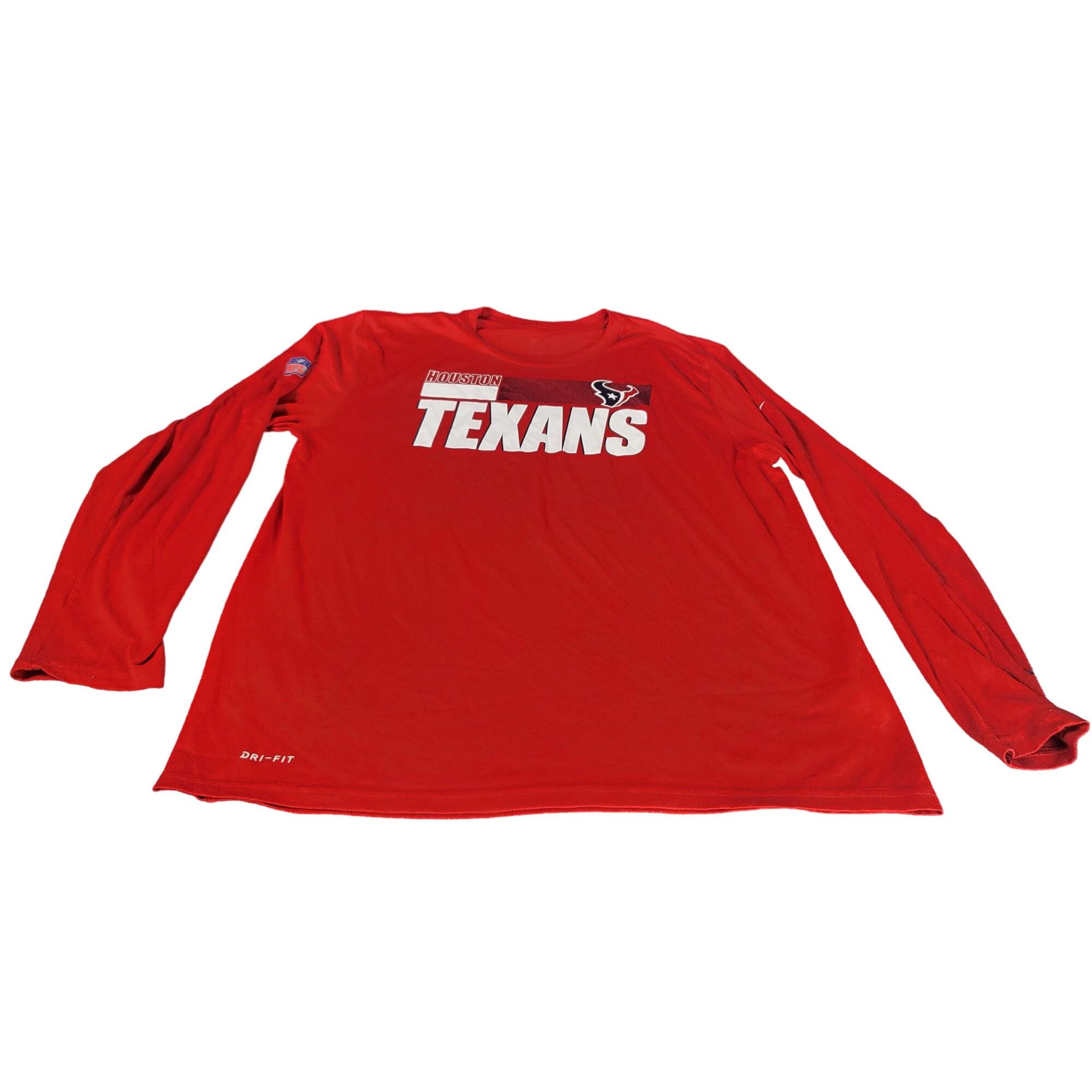 NFL Houston Texans Pullover Tshirt Men Sz XL Red Dri Fit NFL Cas Size US XL / EU 56 / 4 - 1 Thumbnail