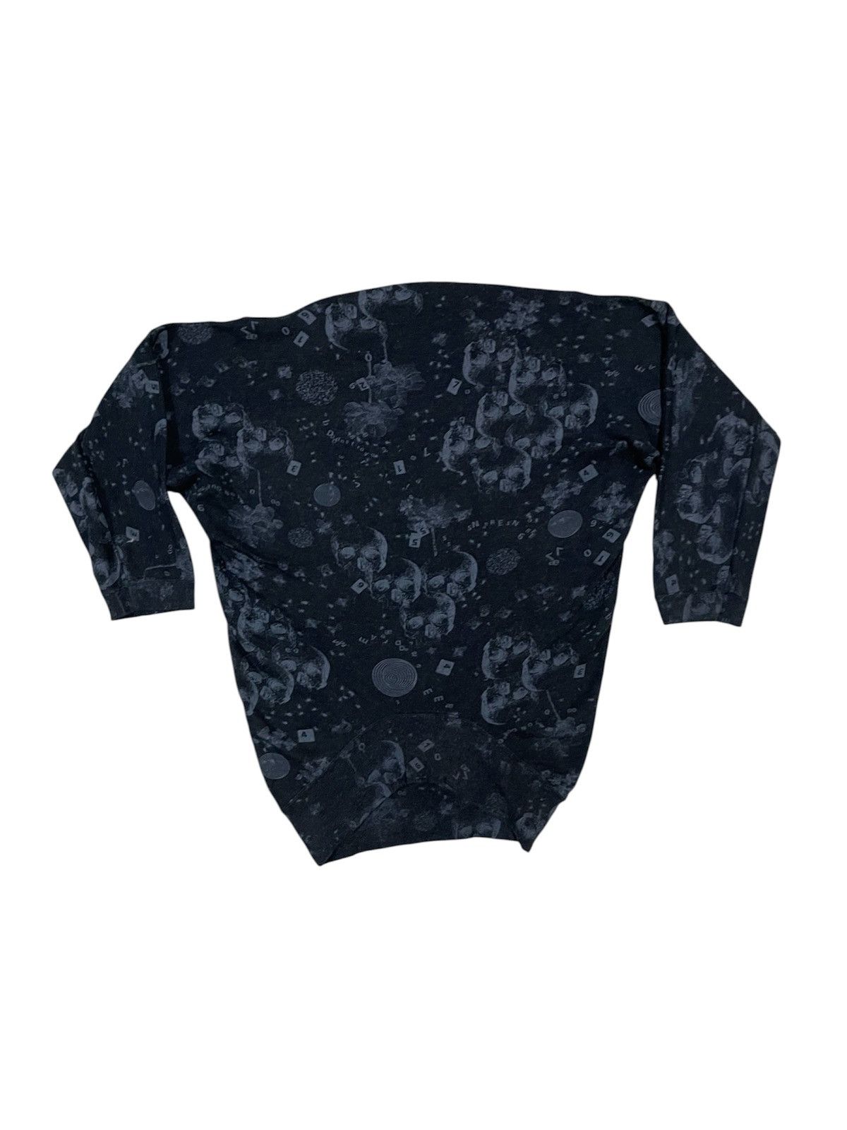 Hysteric Glamour 90s HYSTERIC GLAMOUR FULLPRINT SKULL RARE SWEATSHIRT Size ONE SIZE - 2 Thumbnail