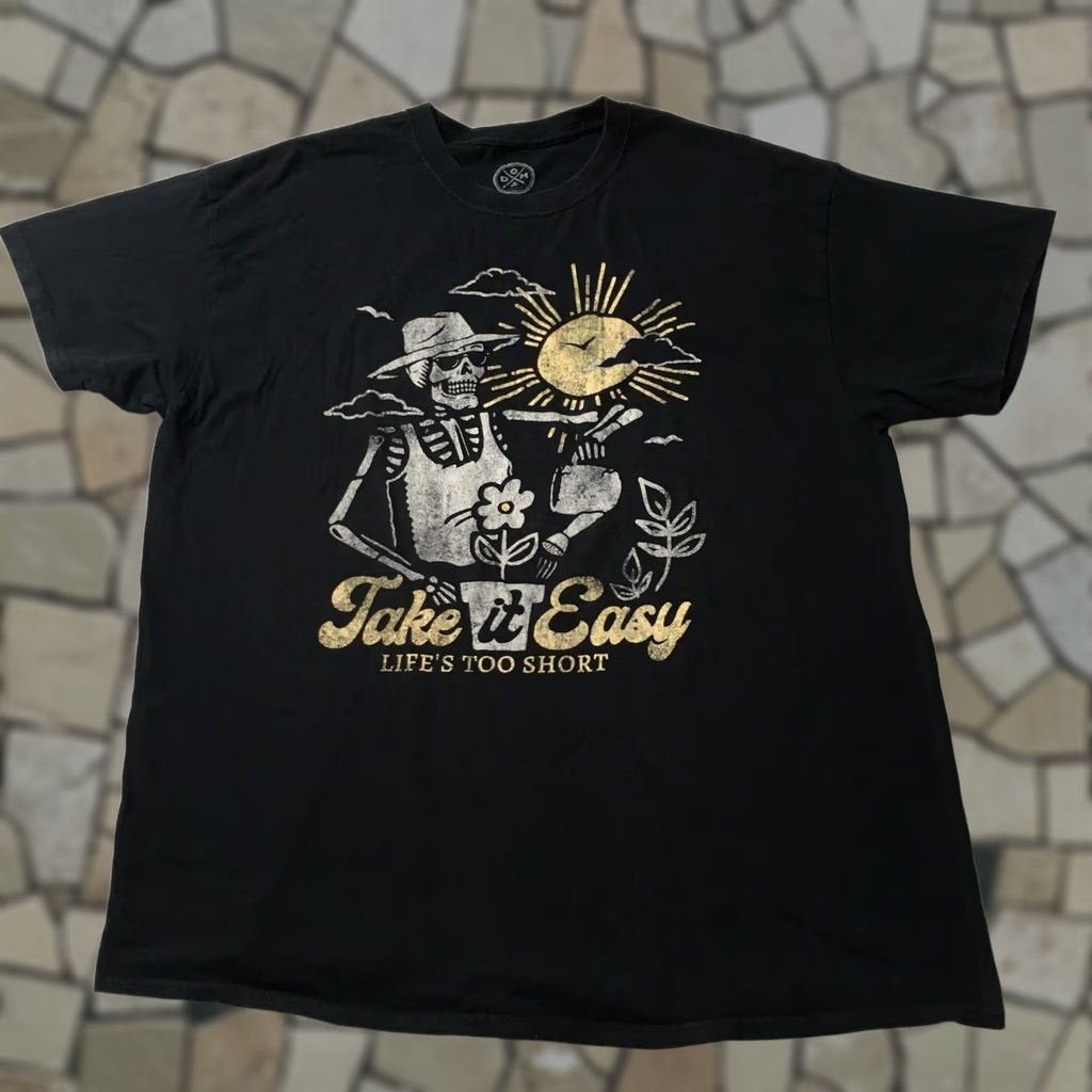 Vintage Too Short Life Is Too Short Short Sleeve Black XL dm Nike? Size US 36 / EU 52 - 1 Thumbnail