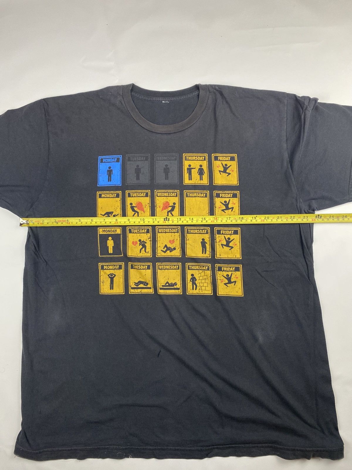 Vintage Vintage Stickman parody tshirt Size US XXL / EU 58 / 5 - 6 Thumbnail