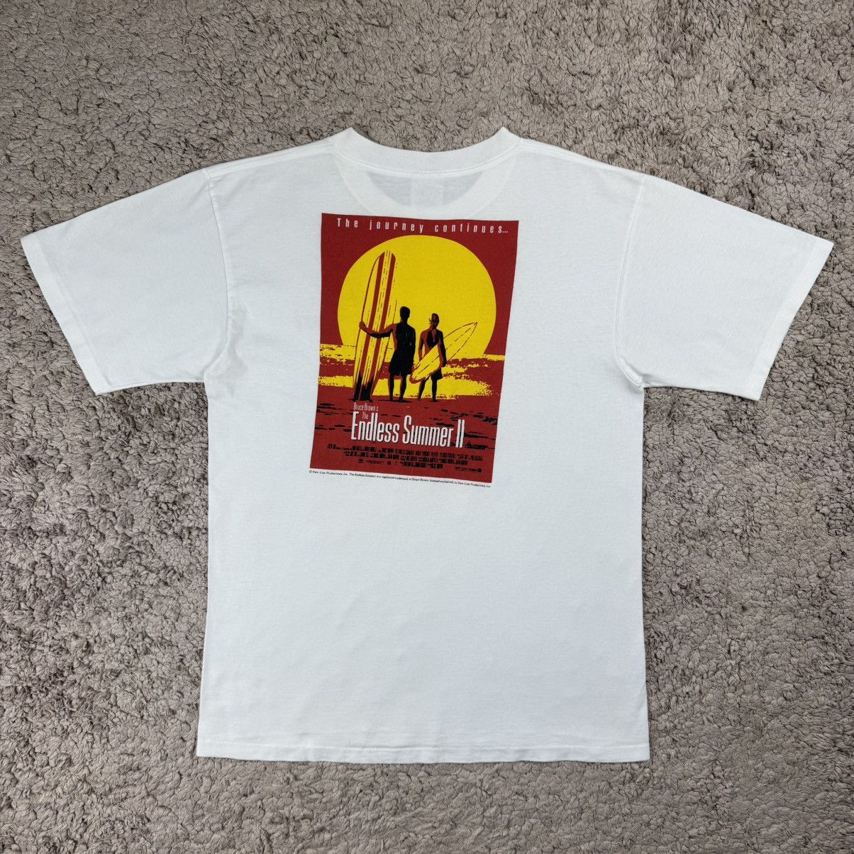 Vintage Vintage Bruce Brown The Endless Summer II Movie Promo Tee Size US L / EU 52-54 / 3 - 1 Thumbnail