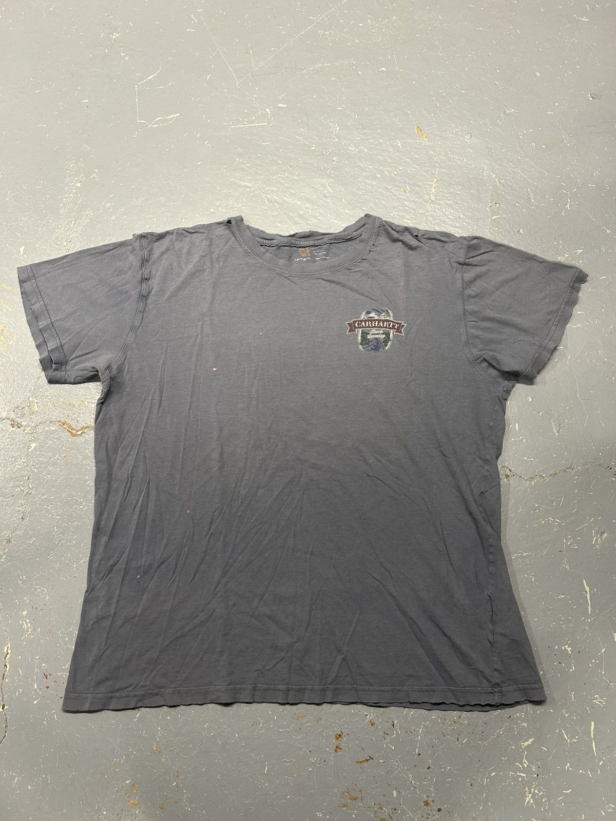 Carhartt × Vintage Crazy Y2K Essential Faded Thrashed Carhartt Graphic T-Shirt Size US XL / EU 56 / 4 - 1 Thumbnail