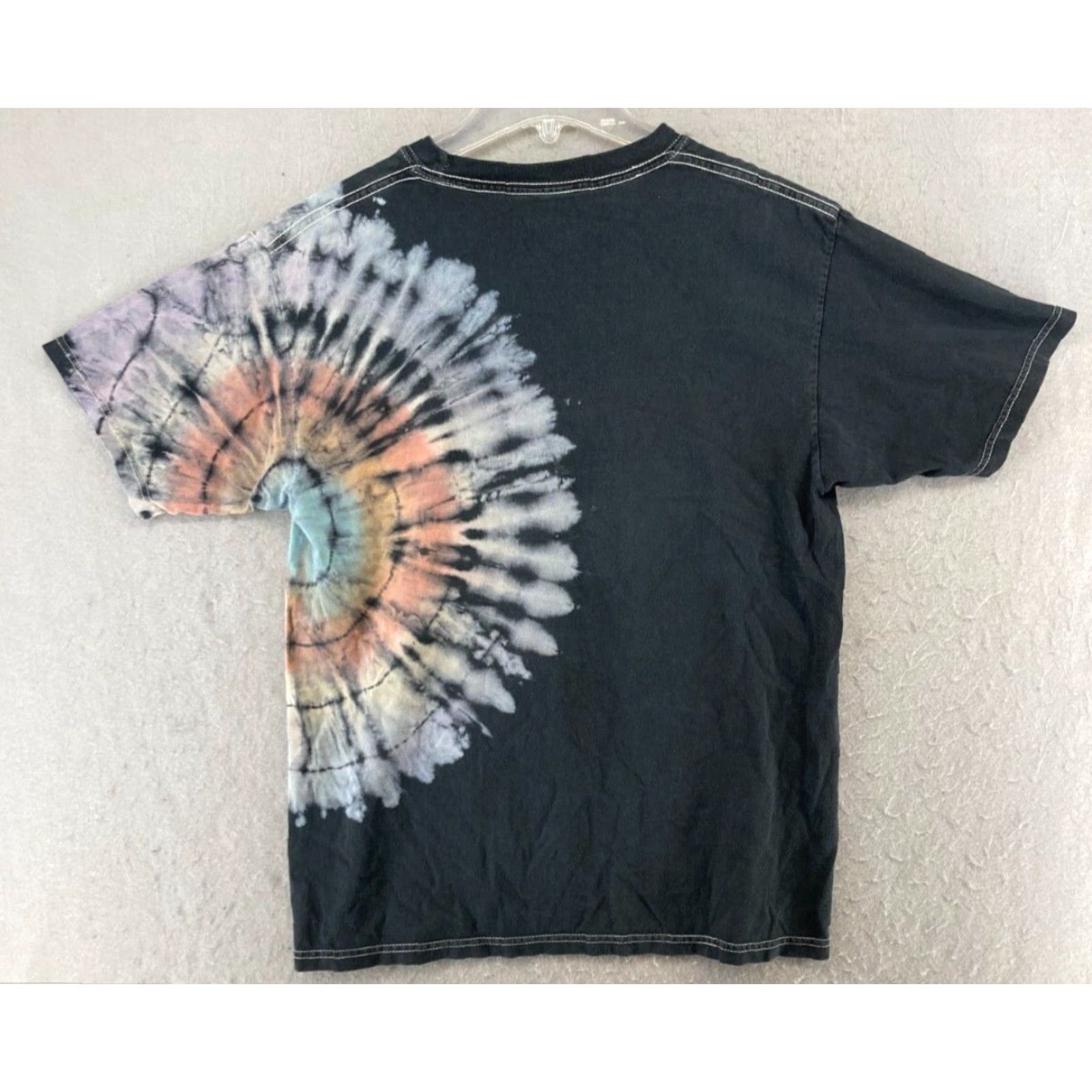 Nickelodeon Nickelodeon Mens Graphic Print T-Shirt Medium Black Tie Dye Bikini Bottom Cartoon Size US M / EU 48-50 / 2 - 6 Thumbnail