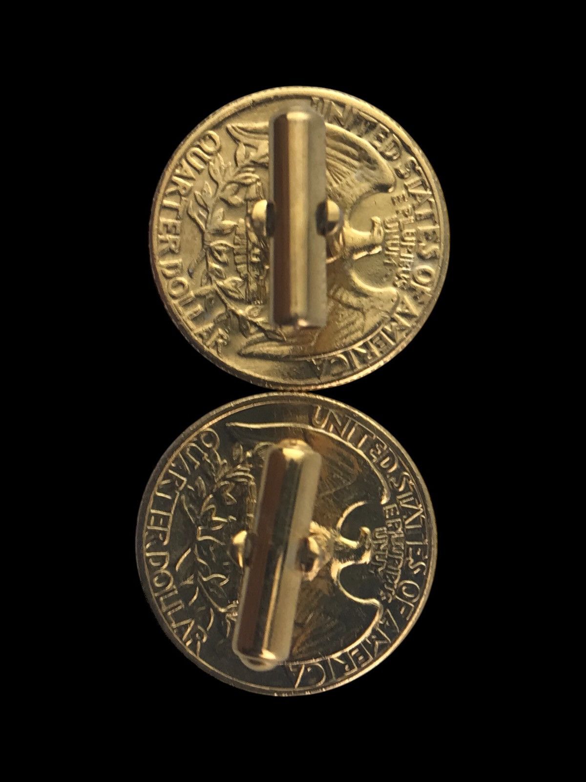Vintage VINTAGE 1966 / 1970 WASHINGTON QUARTER CUFFLINKS Size ONE SIZE - 9 Thumbnail