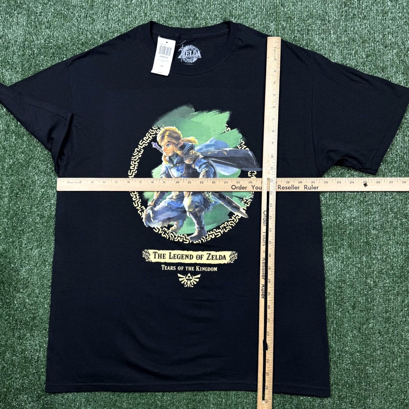 Vintage Zelda Legend Of The Kingdom Graphic T Shirt Men's L Black Game Tee Size US L / EU 52-54 / 3 - 4 Thumbnail