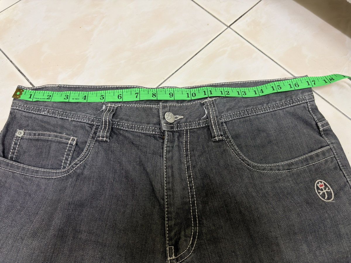 Jean Charles De Castelbajac Castelbajac Embroidered Back Pocket Denim Y2K Straight Fit Size US 33 - 16 Thumbnail