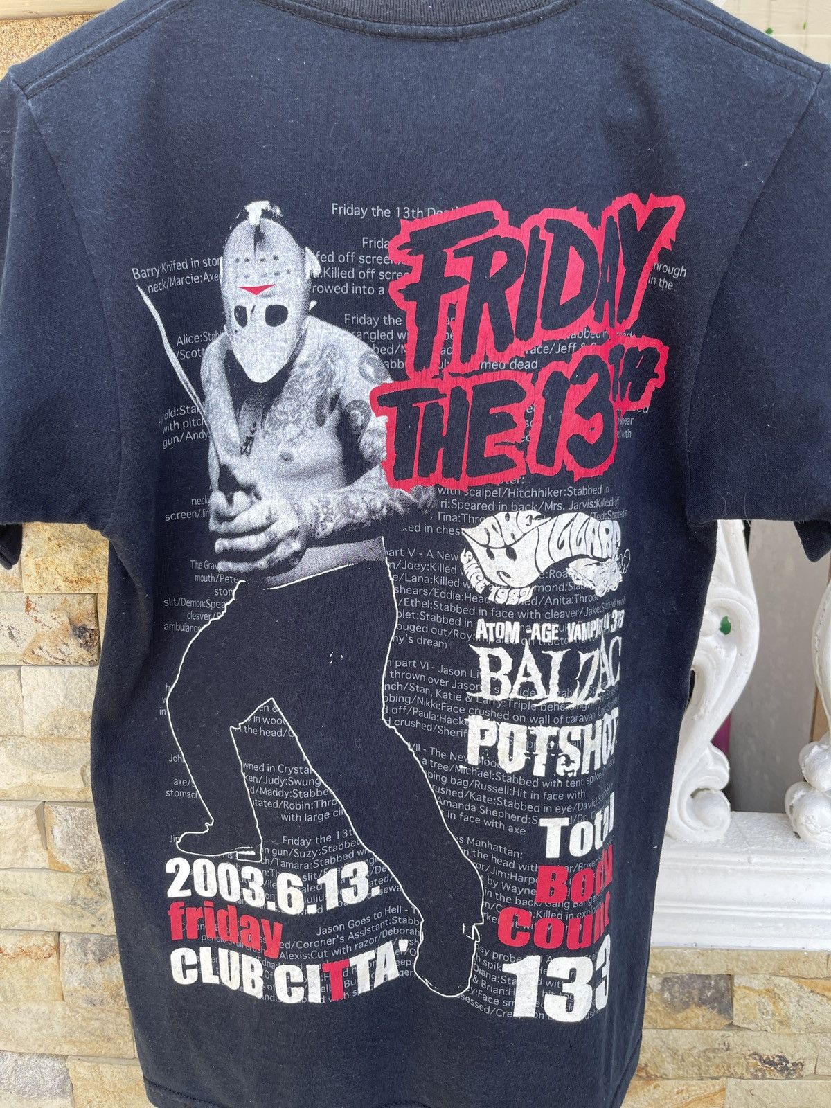 Band Tees × Expert Horror Last Drop🔥Rare🔥Vtg FRIDAY THE 13th x Balzac Horror T Shirt Size US S / EU 44-46 / 1 - 5 Thumbnail