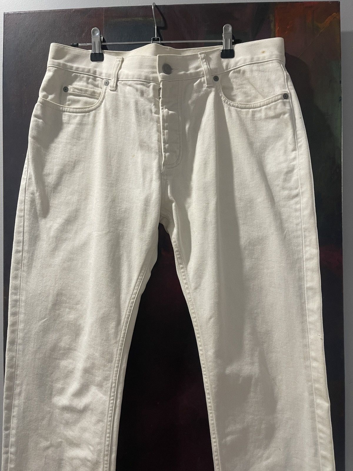 Maison Margiela Maison Margiela White jeans Size US 33 - 1 Thumbnail