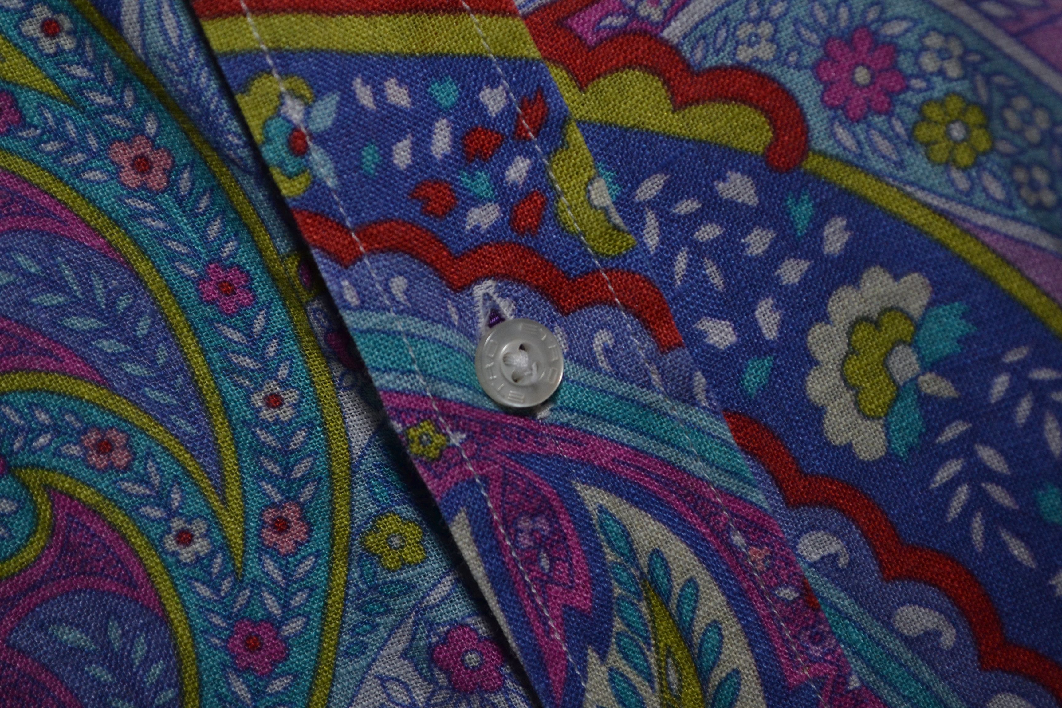 Etro Etro Linen Paisley Shirt Mythological Animal Print 43 L XL Size US L / EU 52-54 / 3 - 6 Thumbnail