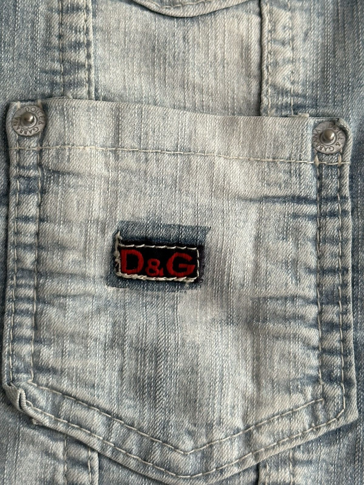 Dolce & Gabbana 90s Archive DOLCE & GABBANA VINTAGE DENIM JACKET Blue Size M Size M / US 6-8 / IT 42-44 - 6 Thumbnail