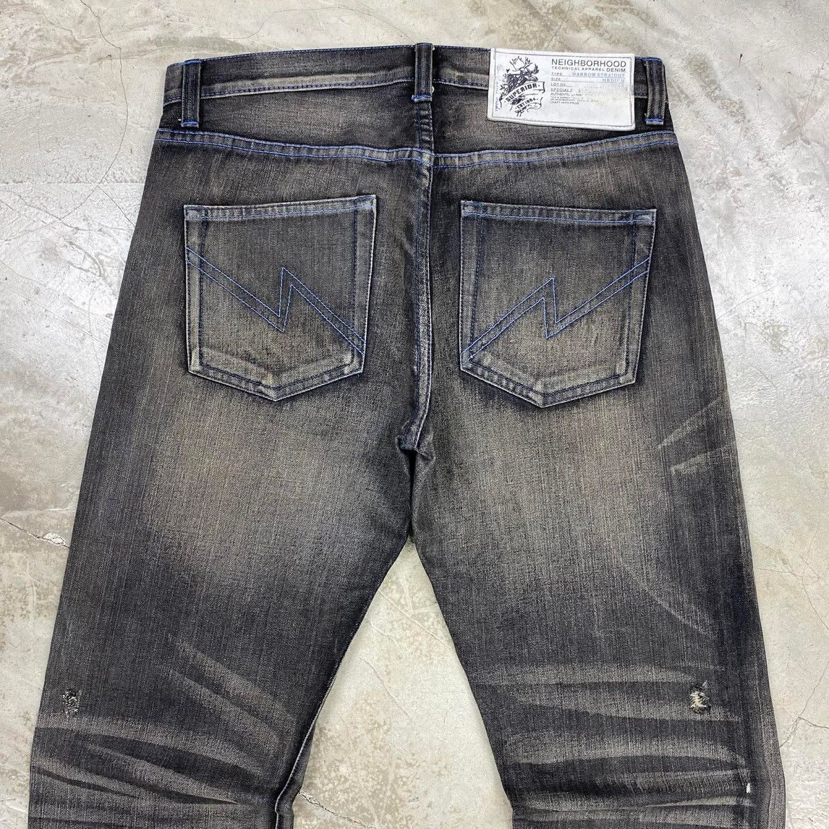 Neighborhood FW2008 Rigid Savage Selvedge Denim Pants Size US 34 / EU 50 - 13 Thumbnail