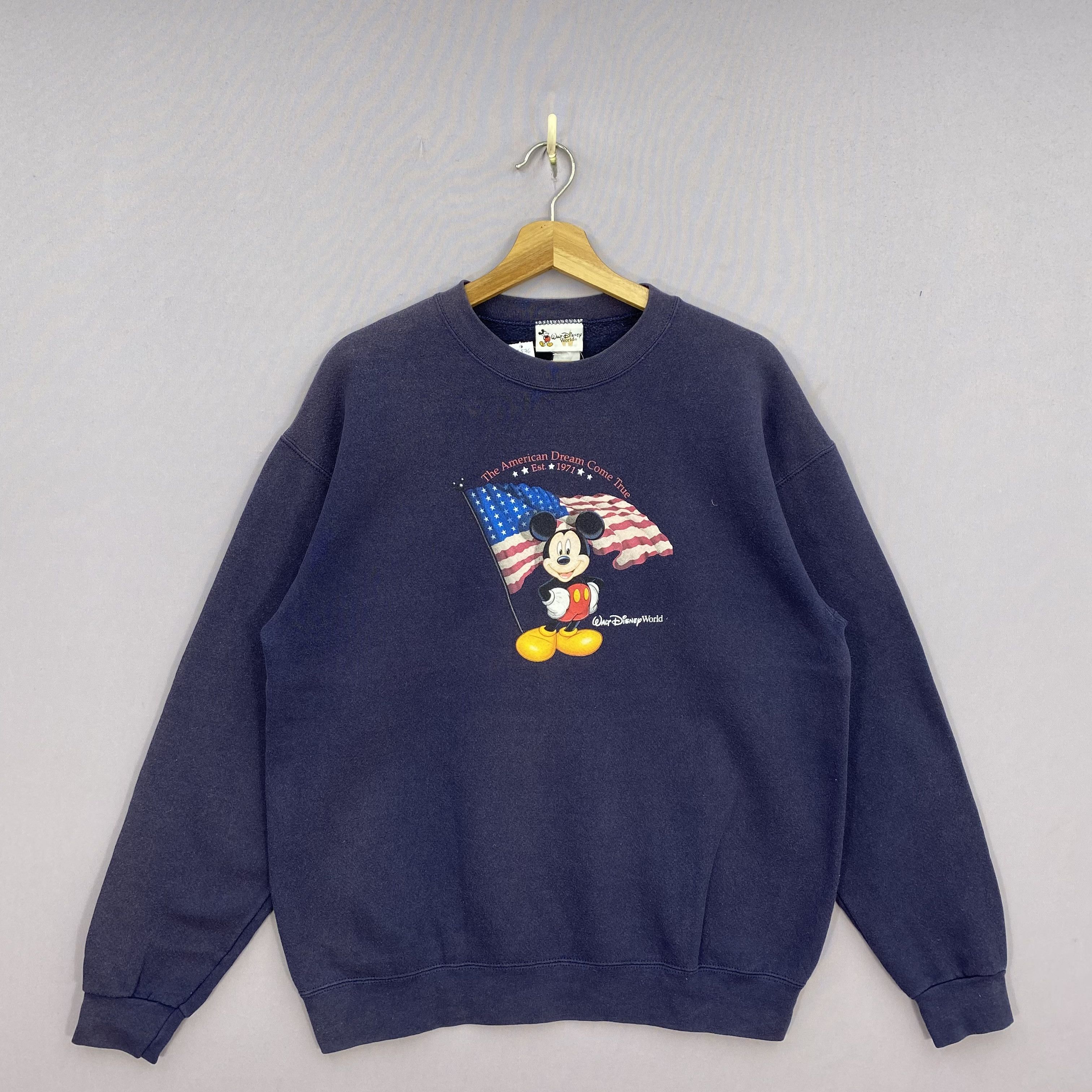 Disney Vintage 90s Mickey Mouse Sweatshirt American Disney World Size US M / EU 48-50 / 2 - 2 Thumbnail