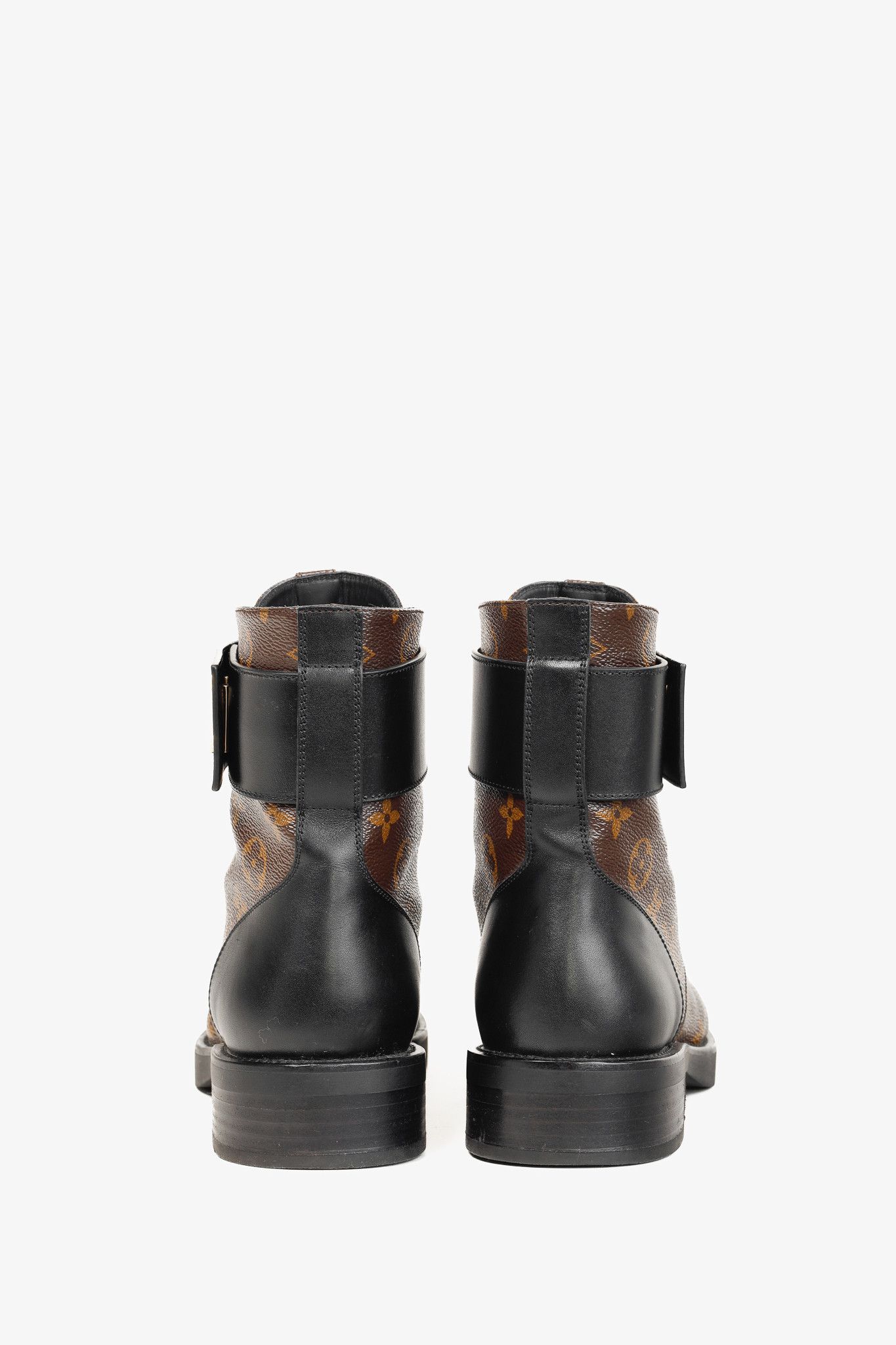 Louis Vuitton Louis Vuitton Wonderland Brown Monogram Leather Ranger Boots Size US 9.5 / IT 39.5 - 3 Thumbnail