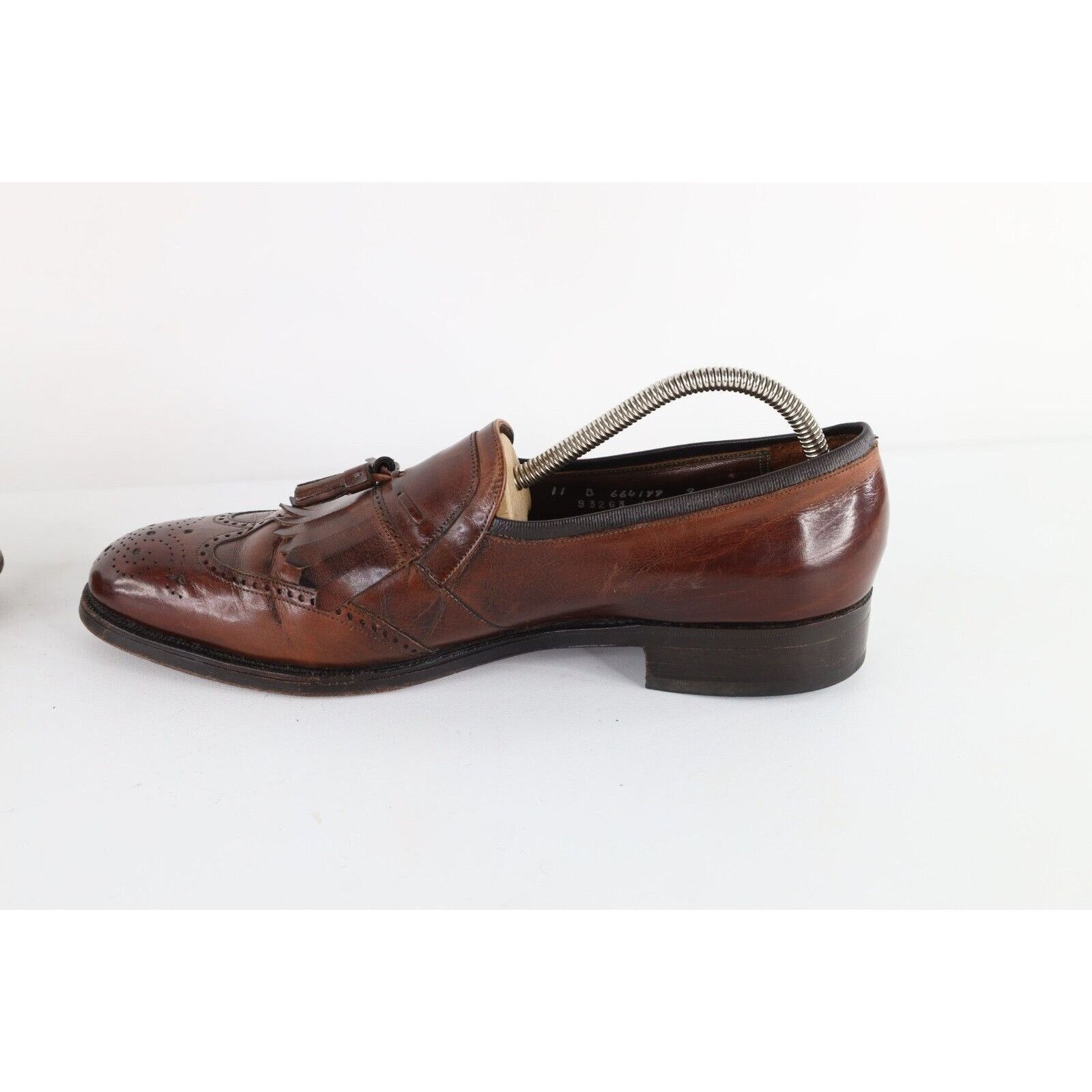 Vintage Vintage 70s Streetwear Leather Fringe Tassel Loafers Size US 11 / EU 44 - 6 Thumbnail