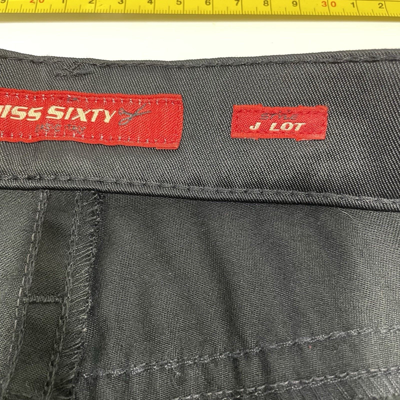 Miss Sixty VTG Miss Sixty J Lot Shine Coated Black Jeans Size 28 Y2K Size 28" / US 6 / IT 42 - 8 Thumbnail