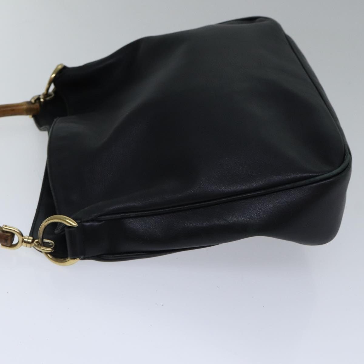 Gucci GUCCI Bamboo Shoulder Bag Leather Black Gold 001 1638 001 Size ONE SIZE - 5 Thumbnail