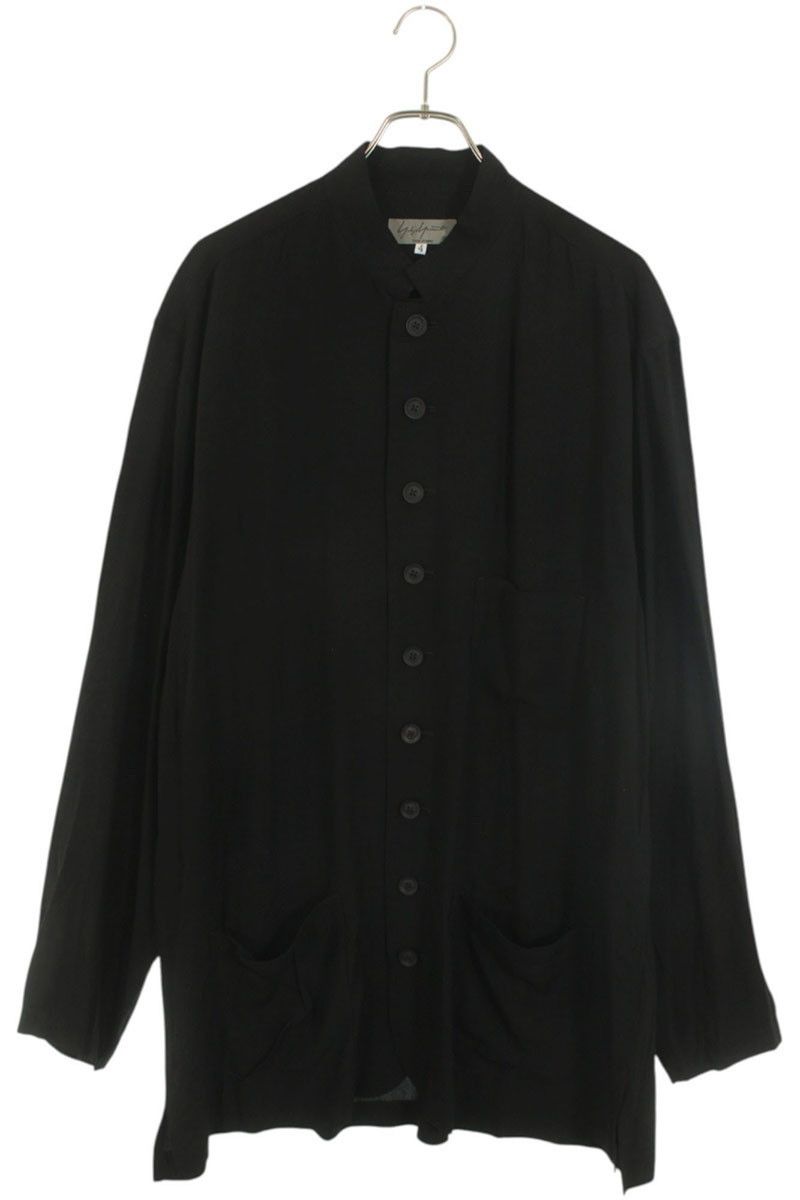 Yohji Yamamoto Yohji Yamamoto POUR HOMME // Rayon long-sleeved shirt Size US XL / EU 56 / 4 - 1 Thumbnail
