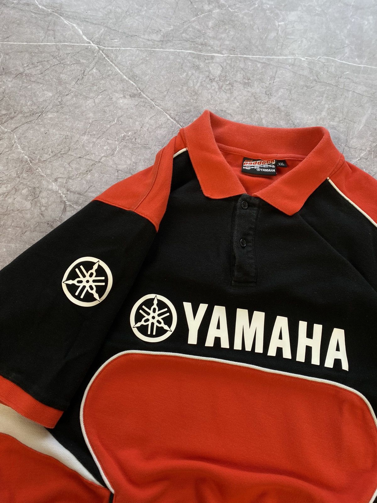 Vintage × Yamaha Vintage Yamaha Official Racing Polo Shirt Moto Tee Formula 1 Size US XL / EU 56 / 4 - 4 Thumbnail