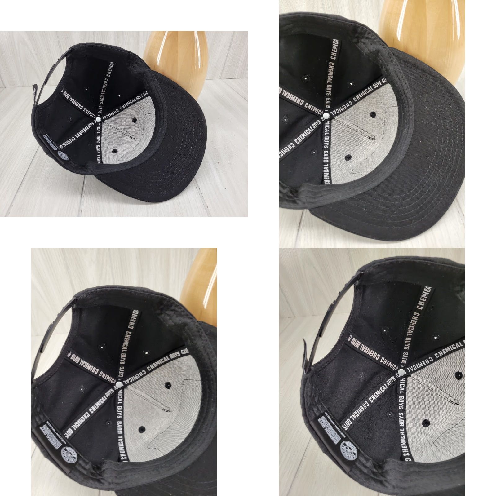 Vintage Chemical Guys Black Snapback Hat Cap Men's Adjustable Cotton Solid Cap Casual Hat Size ONE SIZE - 9 Thumbnail