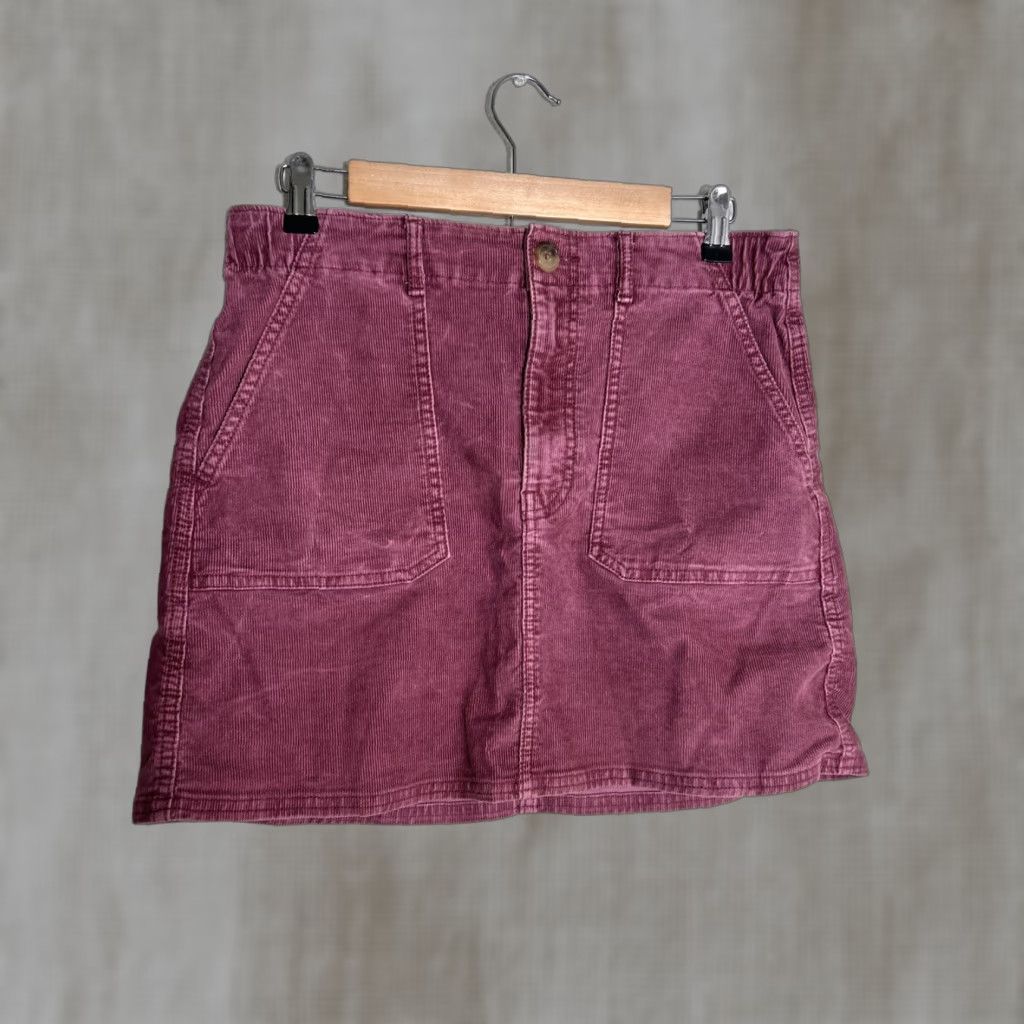 American Eagle Outfitters VINTAGE American Eagle Skirt Women 8 Corduroy Rose A-Line Short Stretch 32X16 Pink Size 30" / US 8 / IT 44 - 1 Thumbnail